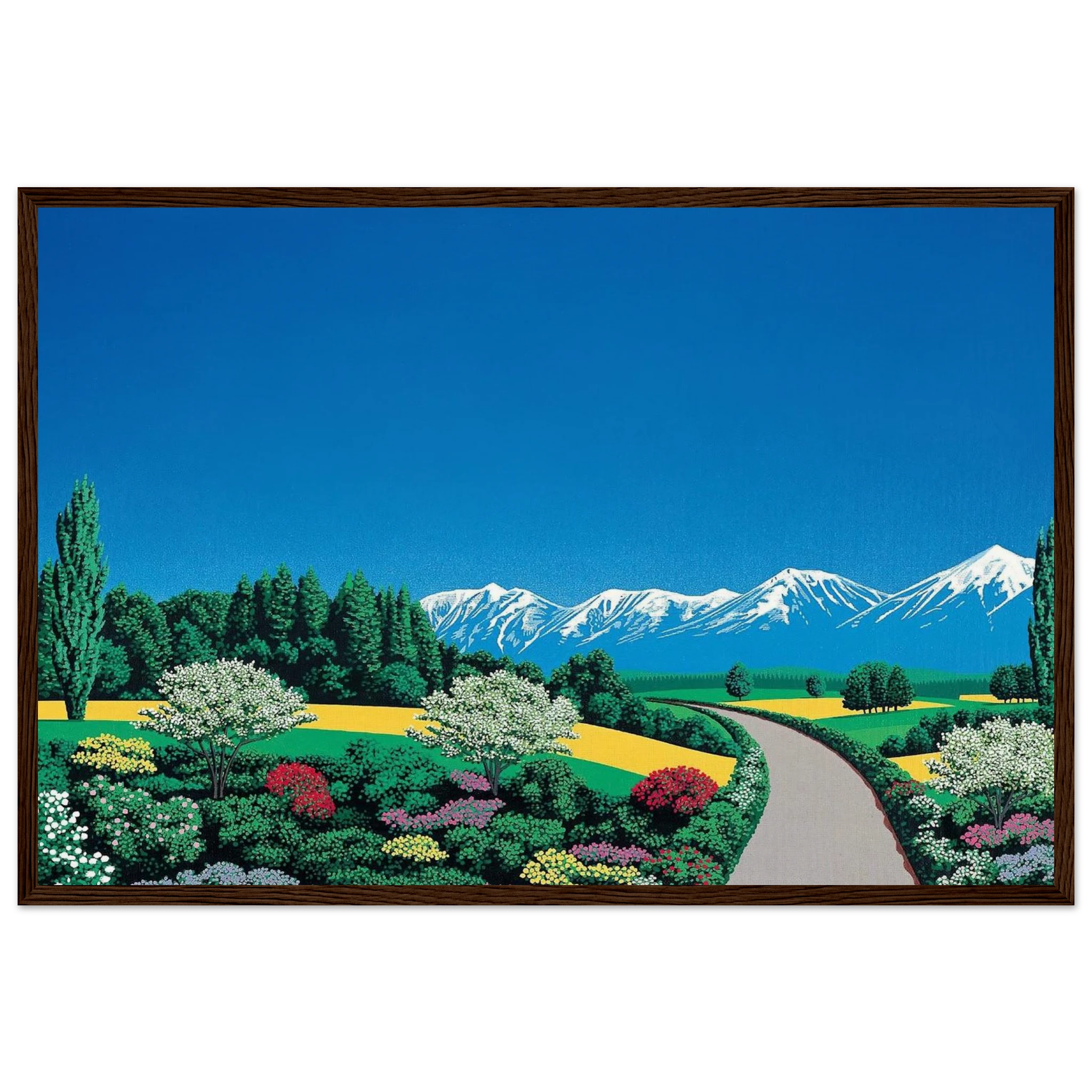 Elv Alps Framed Poster | Hiroshi Nagai Framed Prints Wall Art | Hiroshi Nagai Prints