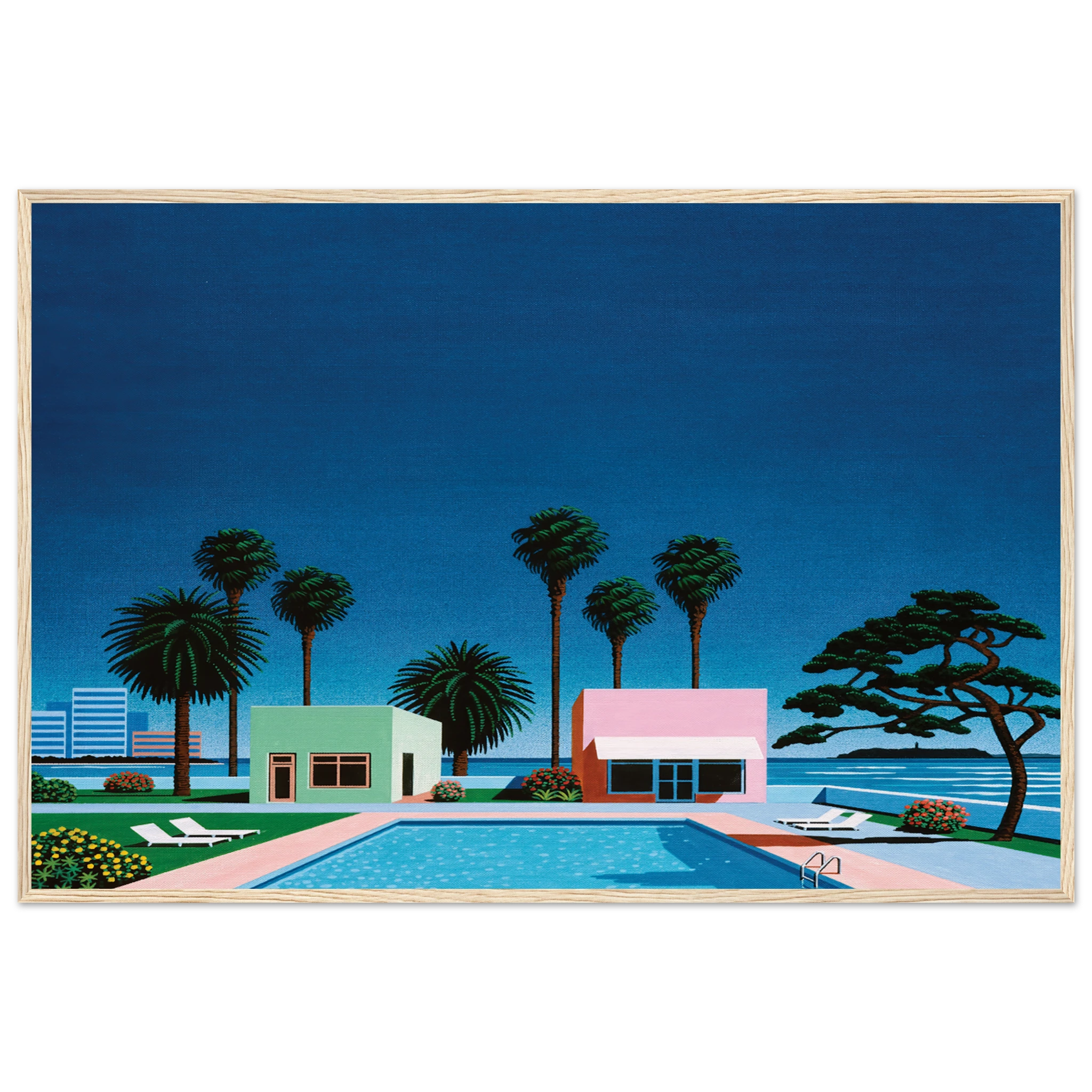 Pacific Breeze Framed Poster | Hiroshi Nagai Framed Prints Wall Art | Hiroshi Nagai Prints