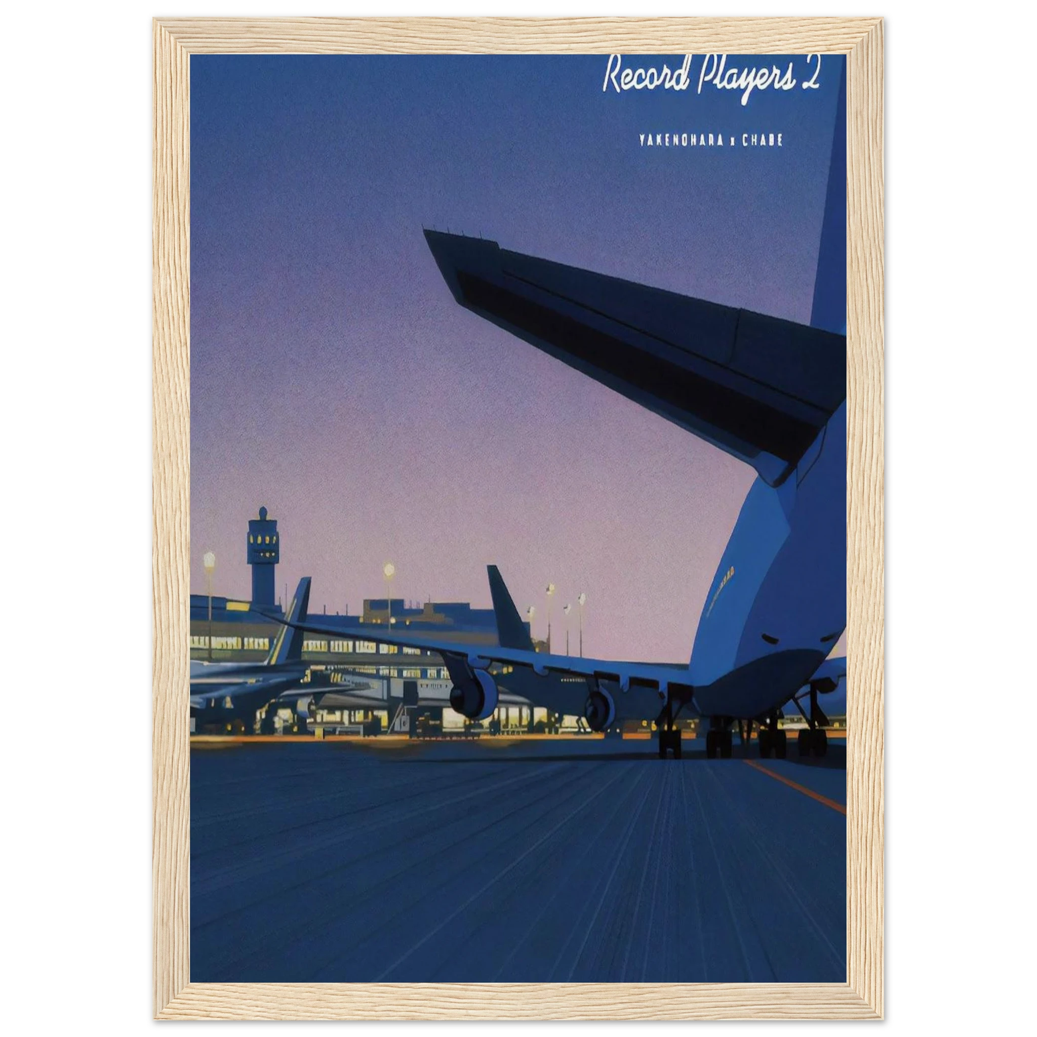 Taxiway Framed Poster | Hiroshi Nagai Framed Prints Wall Art | Hiroshi Nagai Prints