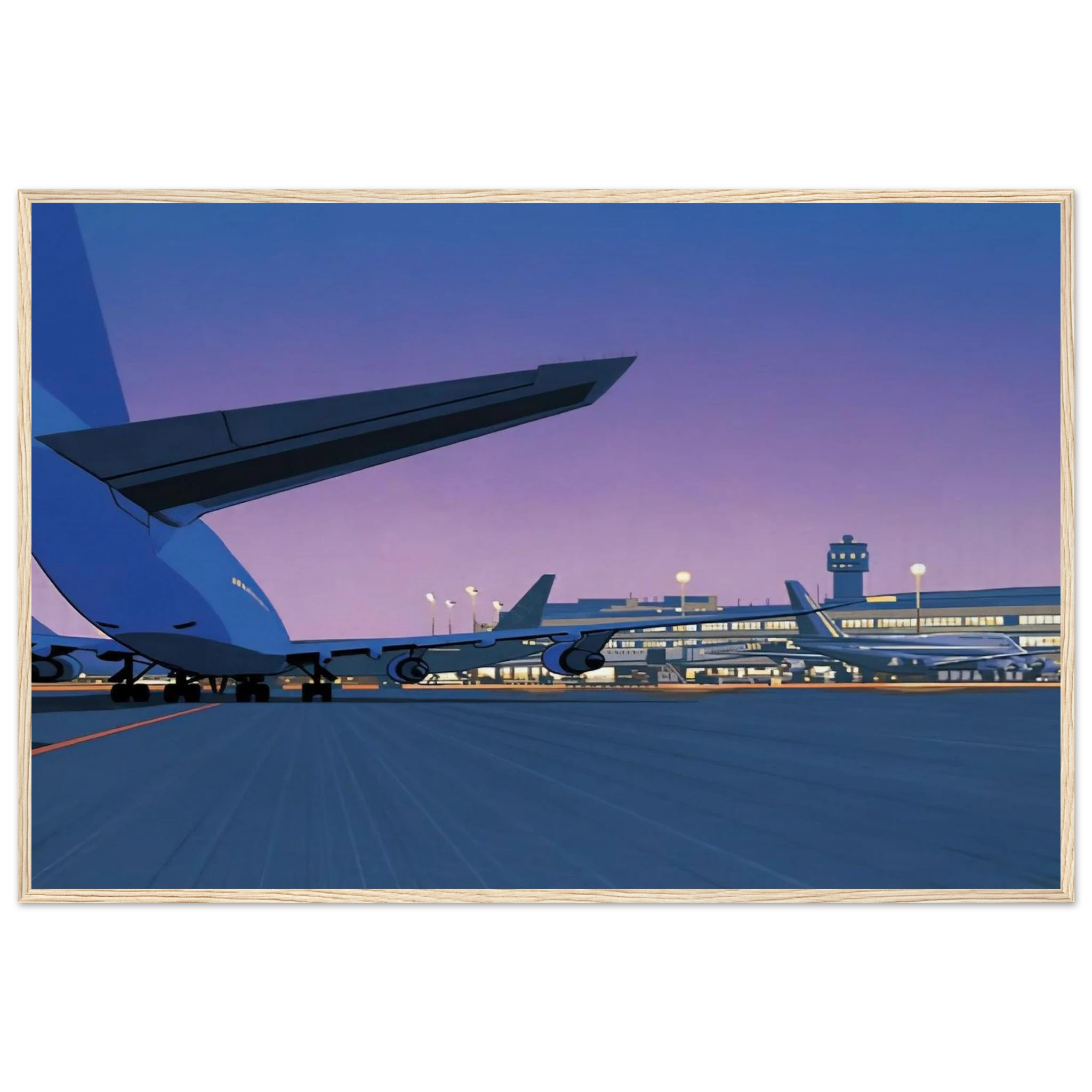 Taxiway Framed Poster | Hiroshi Nagai Framed Prints Wall Art | Hiroshi Nagai Prints