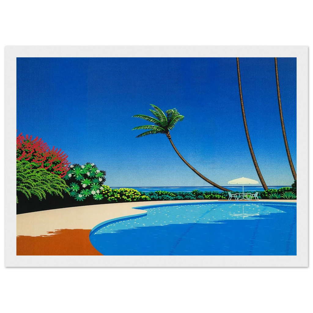 Shade of Palm Grove II Framed Poster | Hiroshi Nagai Framed Prints Wall Art | Hiroshi Nagai Prints