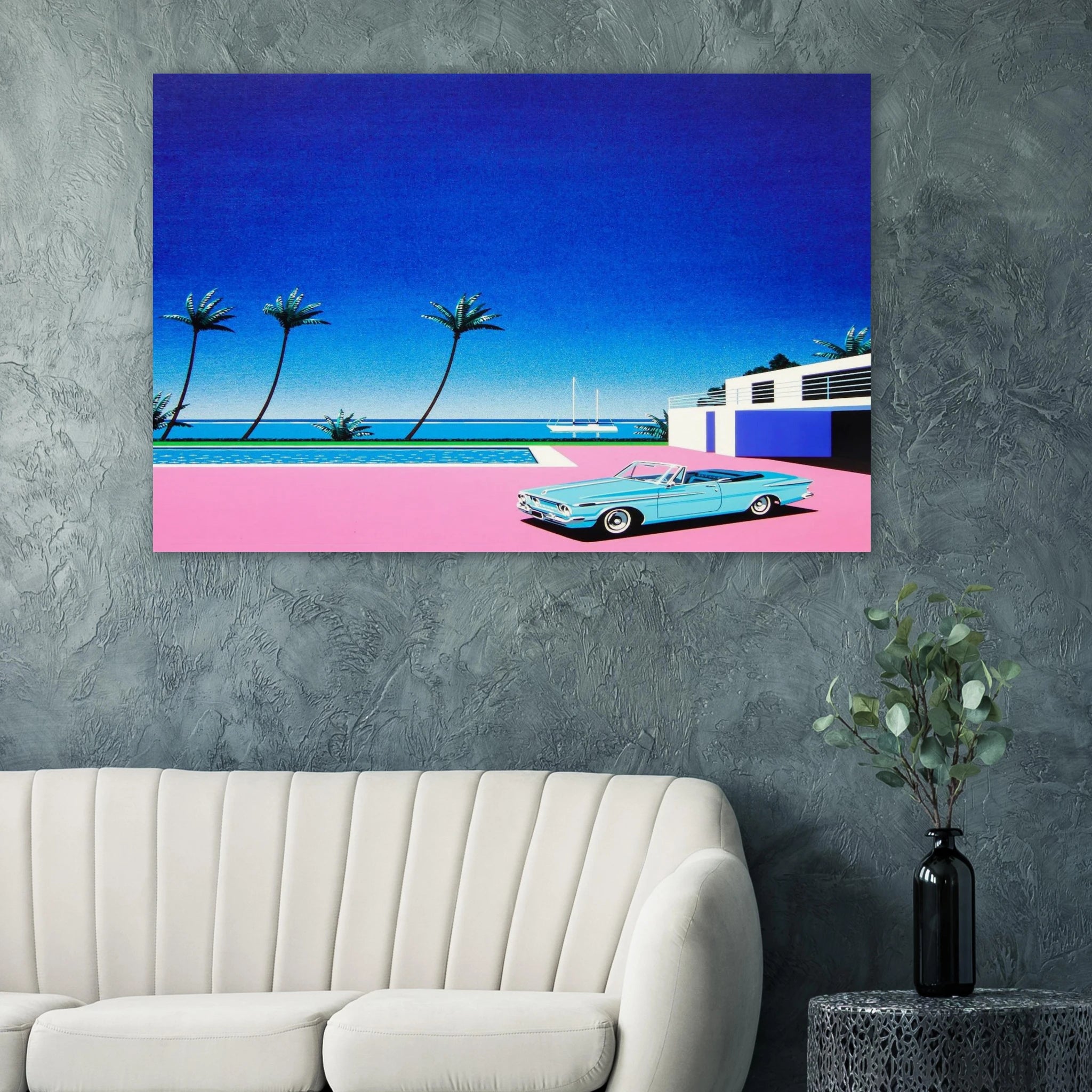 Pink Driveway Poster | Hiroshi Nagai Poster | Hiroshi Nagai Prints
