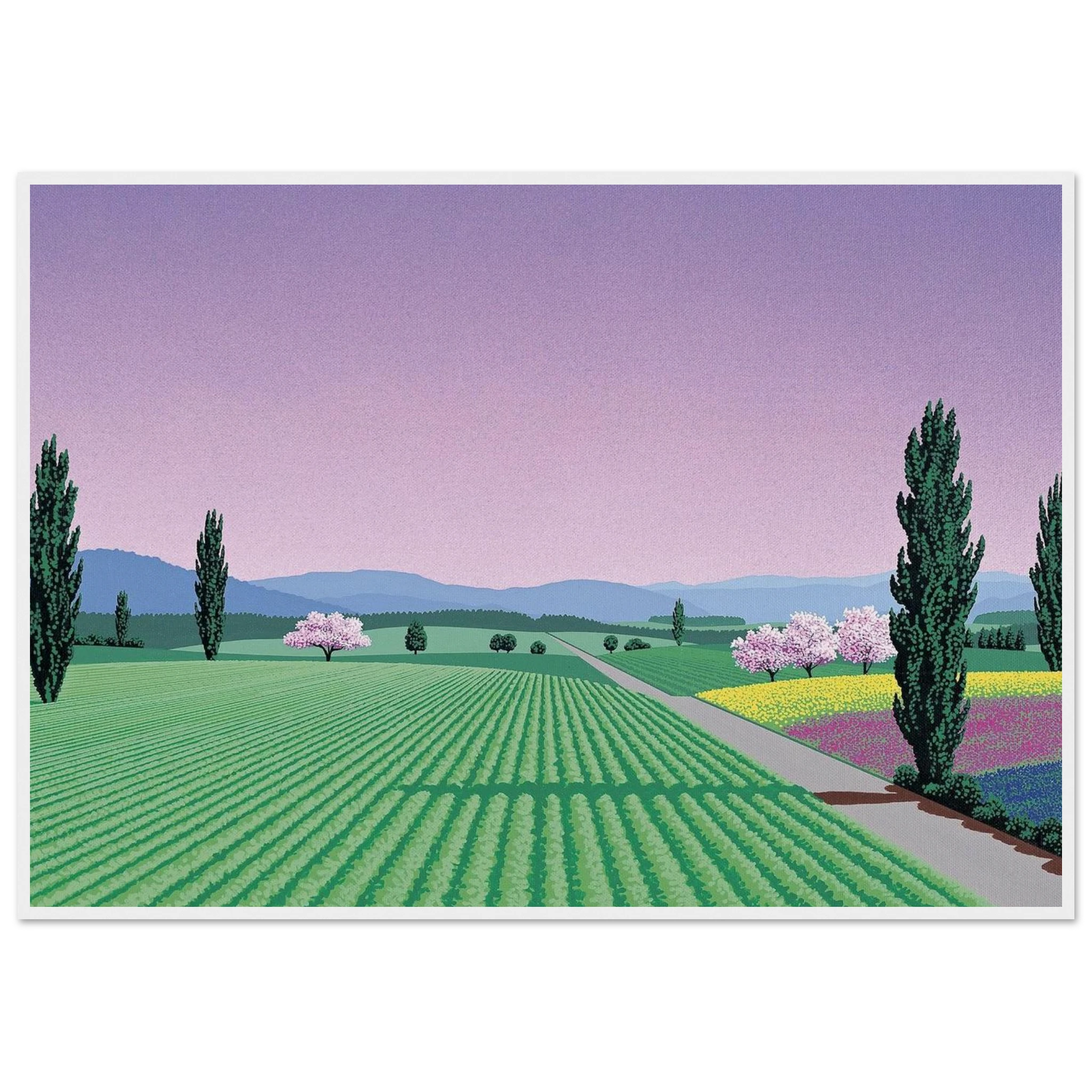 Farmlands Framed Poster | Hiroshi Nagai Framed Prints Wall Art | Hiroshi Nagai Prints