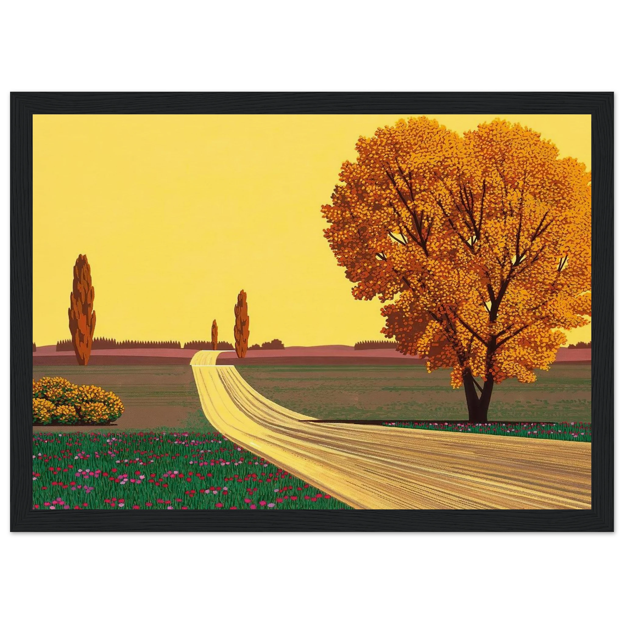 Autumn Framed Poster | Hiroshi Nagai Framed Prints Wall Art | Hiroshi Nagai Prints
