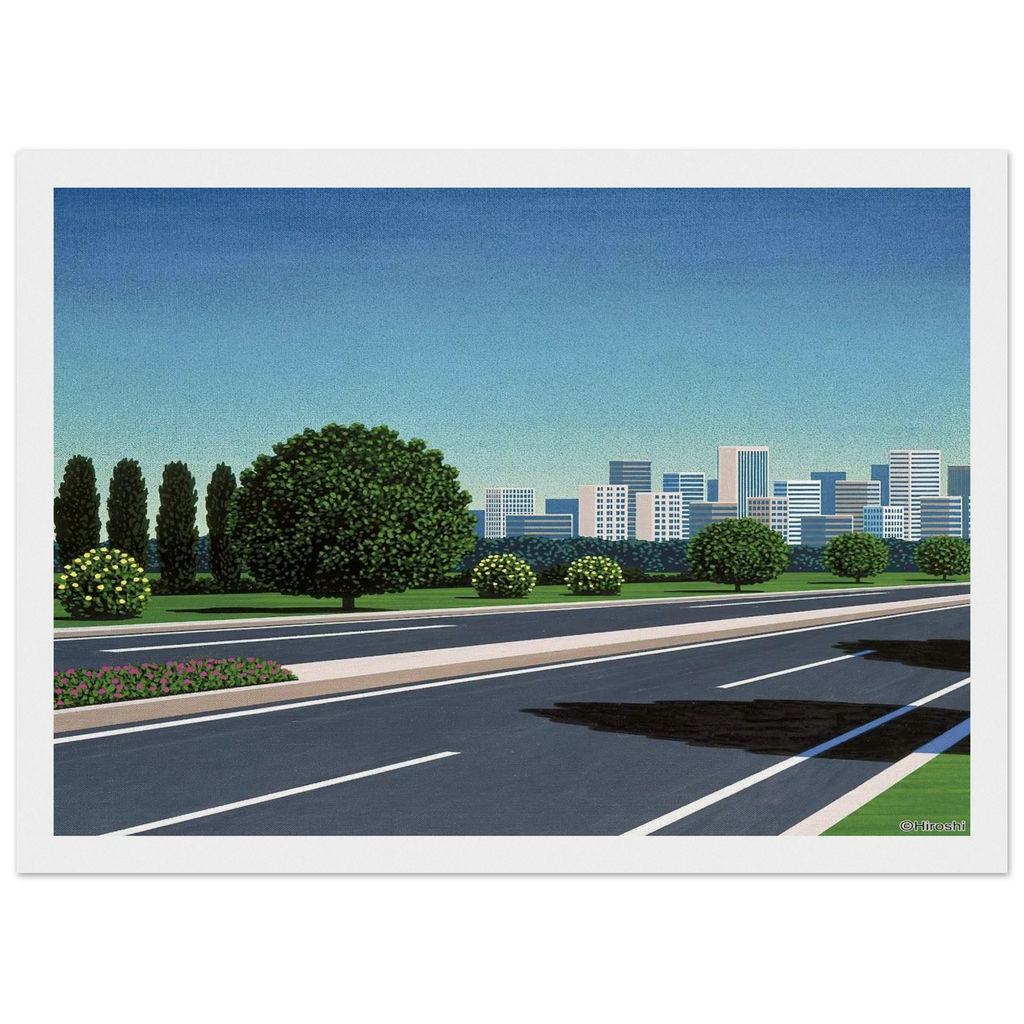 City Highway Framed Poster | Hiroshi Nagai Framed Prints Wall Art | Hiroshi Nagai Prints