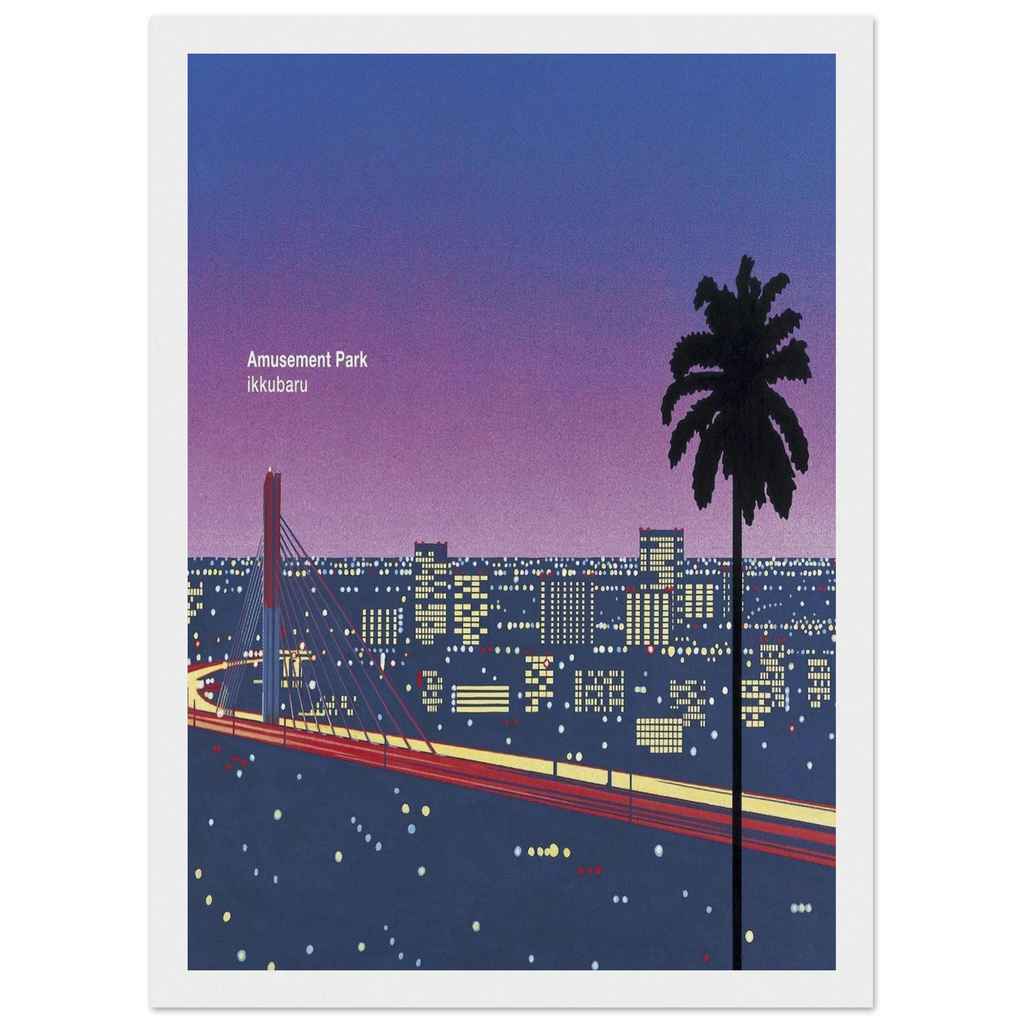Ikkubaru Amusement City Framed Poster | Hiroshi Nagai Framed Prints Wall Art | Hiroshi Nagai Prints