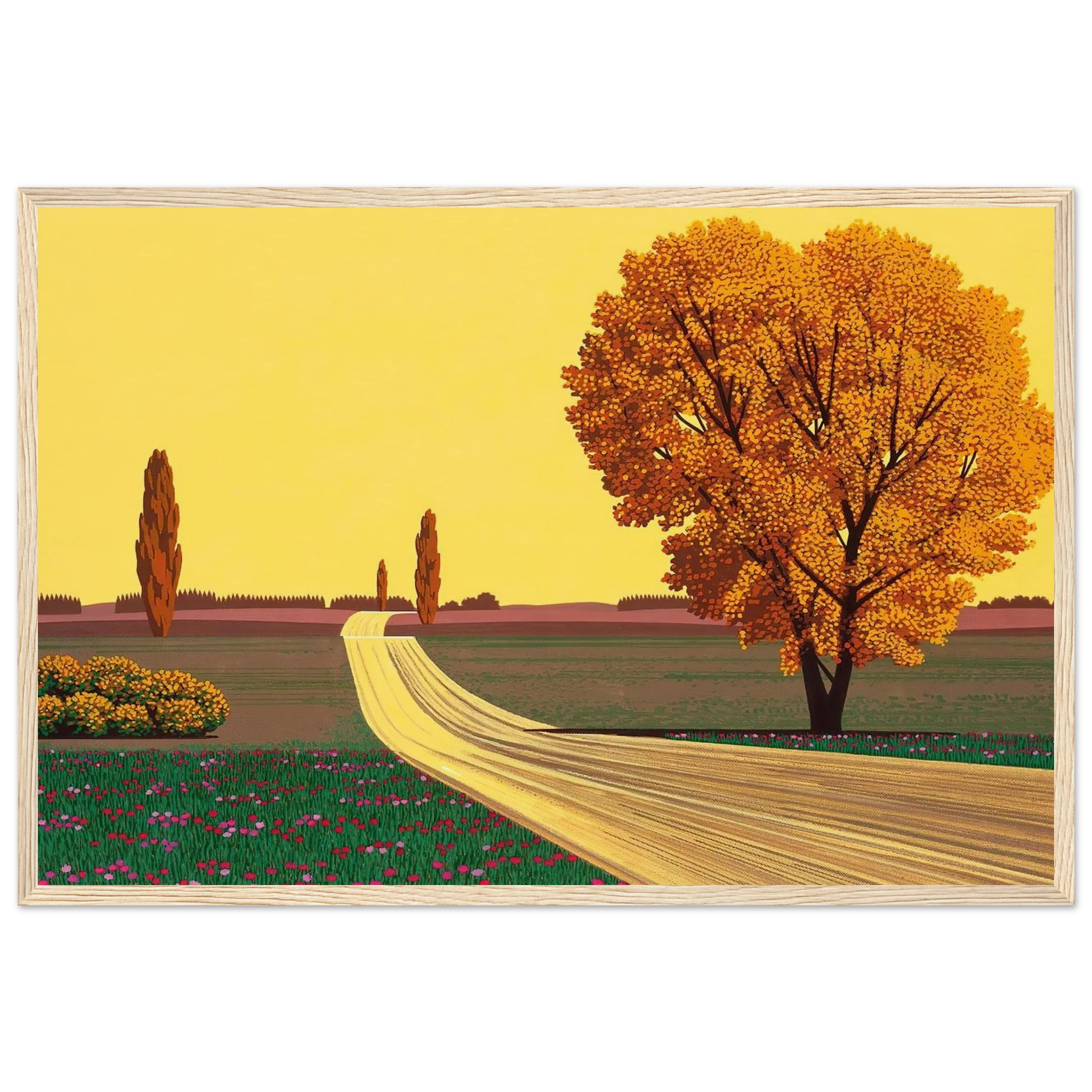 Autumn Framed Poster | Hiroshi Nagai Framed Prints Wall Art | Hiroshi Nagai Prints