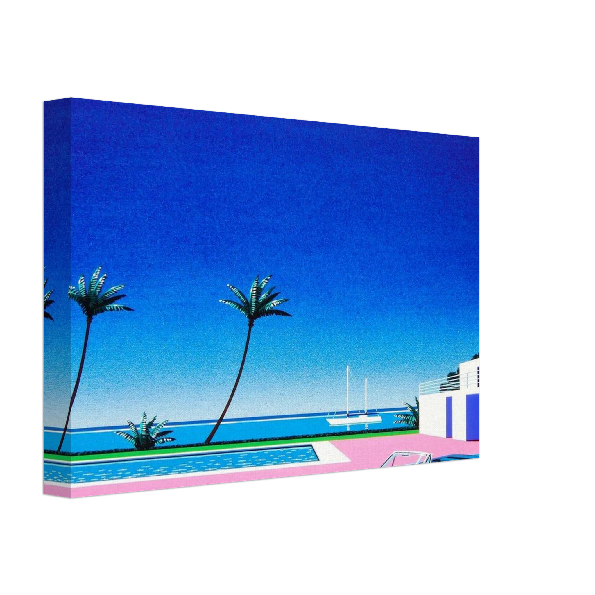 Pink Driveway Canvas | Hiroshi Nagai Canvas | Hiroshi Nagai Prints