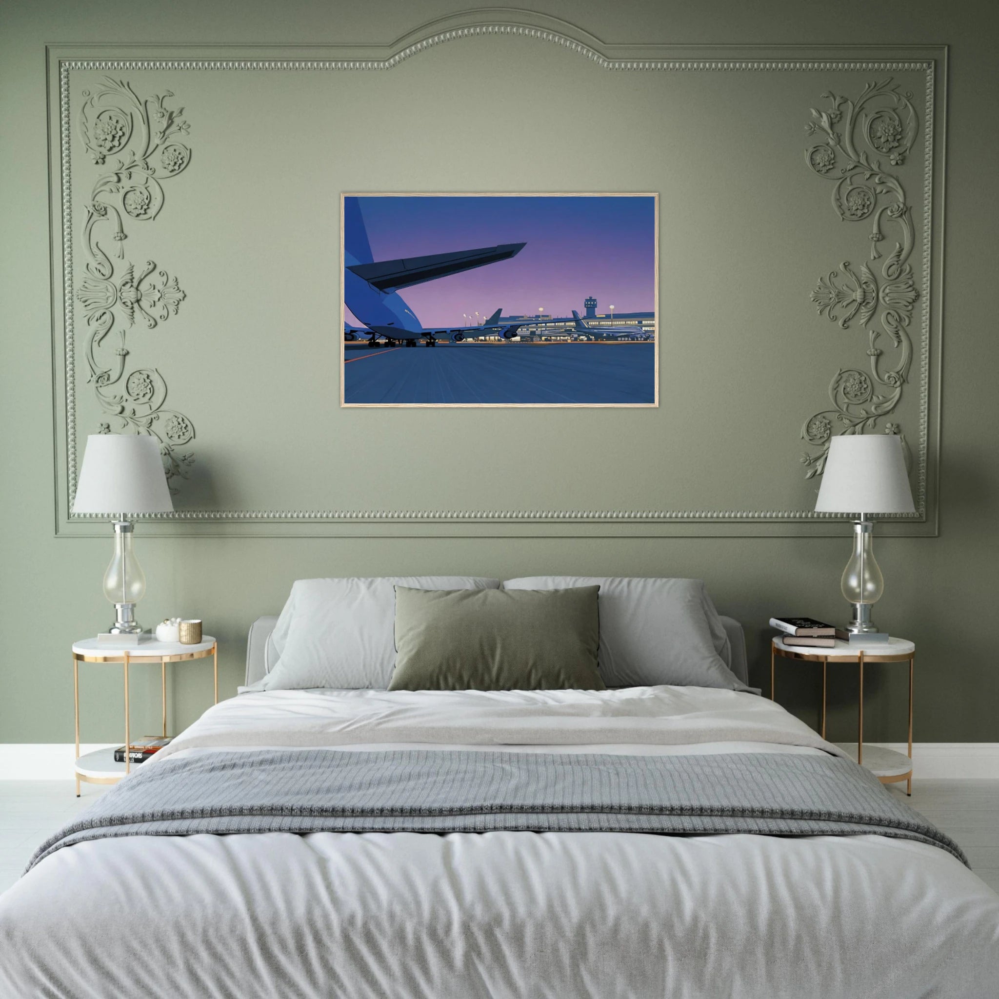 Taxiway Framed Poster | Hiroshi Nagai Framed Prints Wall Art | Hiroshi Nagai Prints