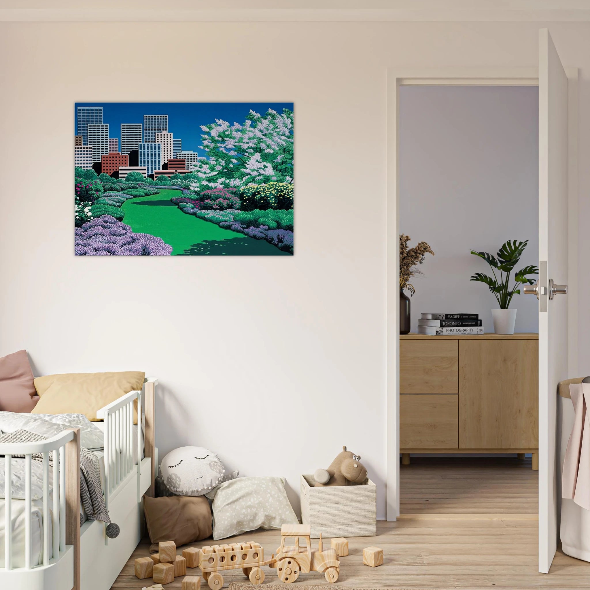 City Garden Canvas | Hiroshi Nagai Canvas | Hiroshi Nagai Prints