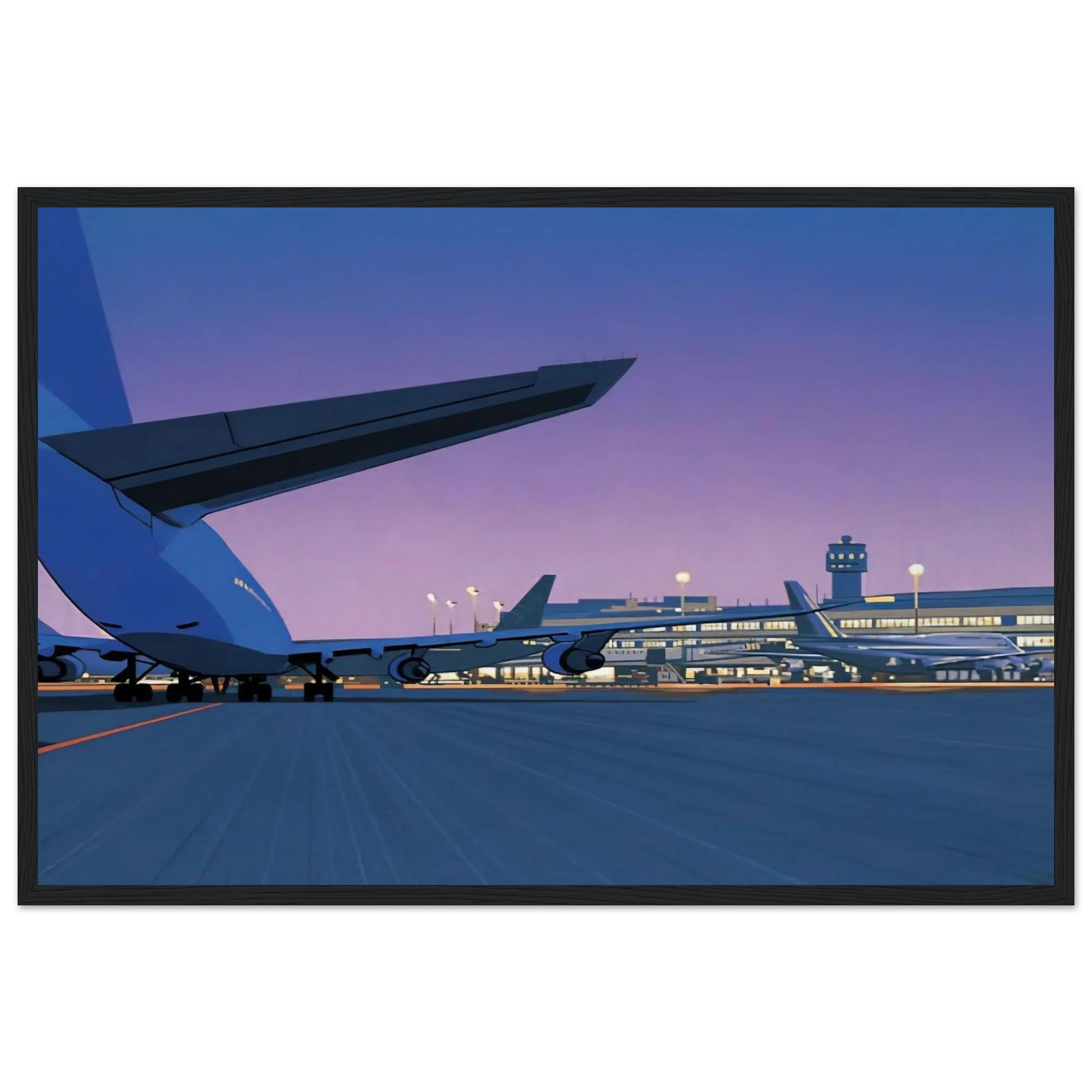 Taxiway Framed Poster | Hiroshi Nagai Framed Prints Wall Art | Hiroshi Nagai Prints