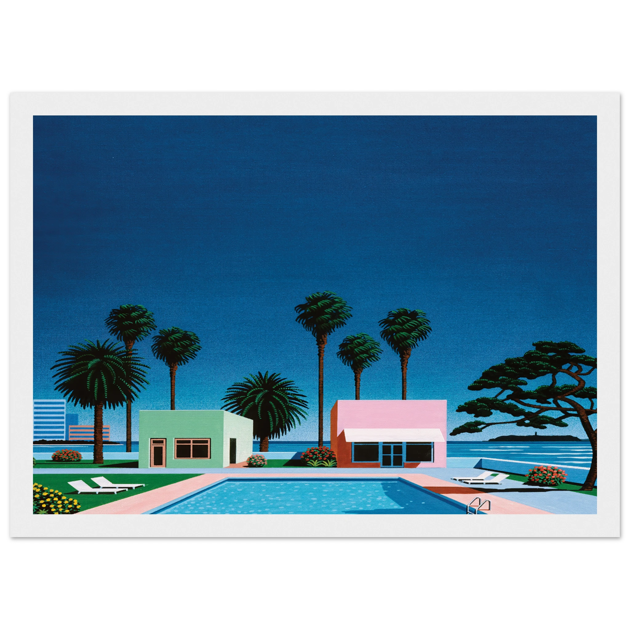 Pacific Breeze Framed Poster | Hiroshi Nagai Framed Prints Wall Art | Hiroshi Nagai Prints