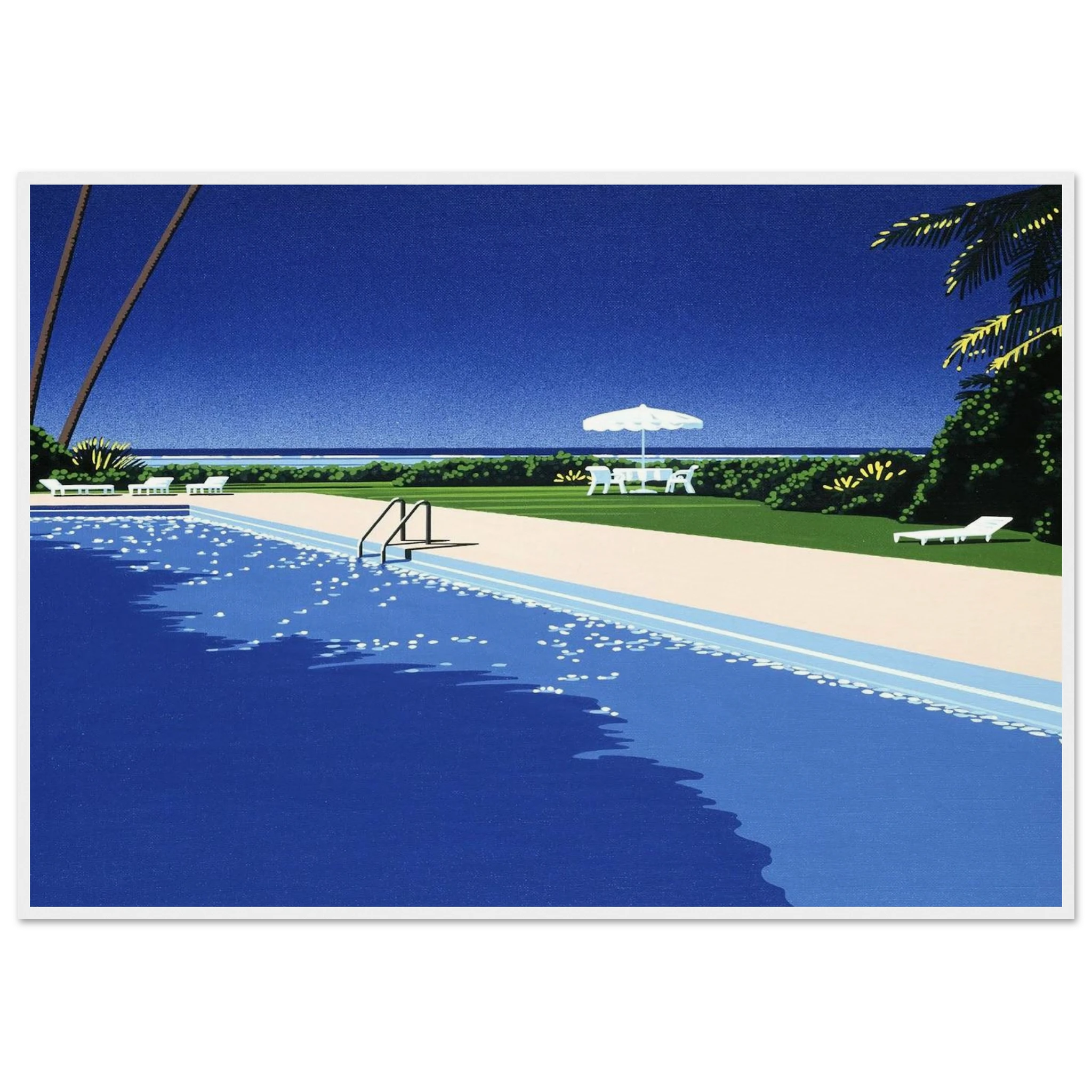 Deck Framed Poster | Hiroshi Nagai Framed Prints Wall Art | Hiroshi Nagai Prints