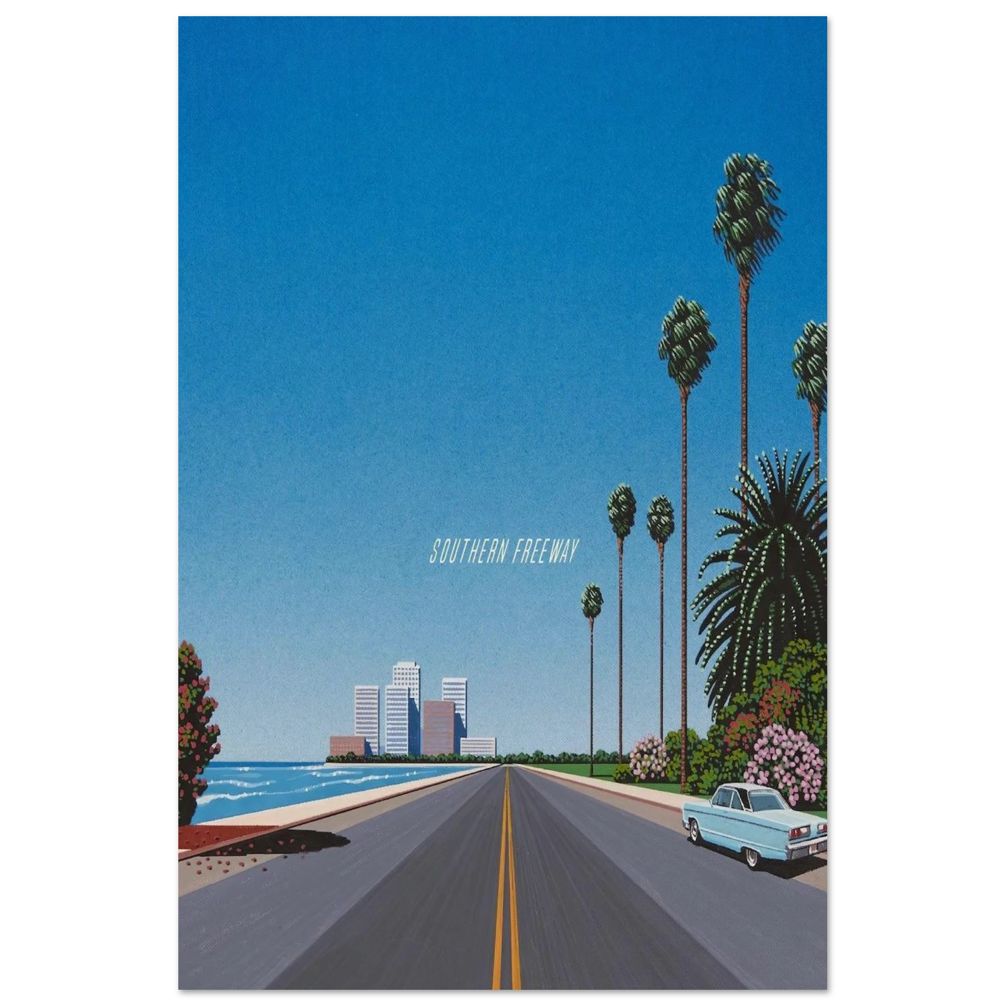 Southern Freeway Pictured Resort Poster | Hiroshi Nagai Poster | Hiroshi Nagai Prints