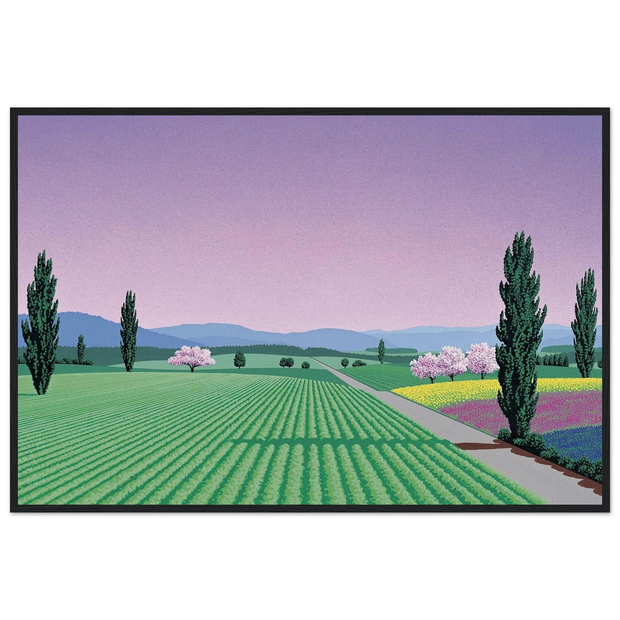 Farmlands Framed Poster | Hiroshi Nagai Framed Prints Wall Art | Hiroshi Nagai Prints