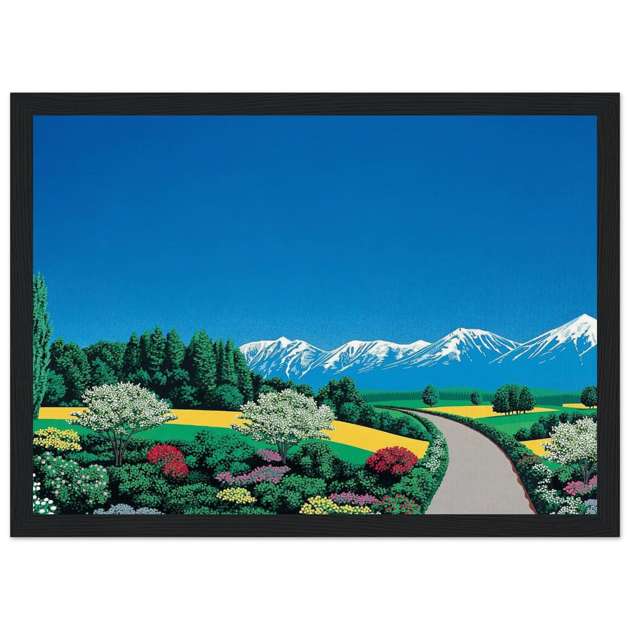 Elv Alps Framed Poster | Hiroshi Nagai Framed Prints Wall Art | Hiroshi Nagai Prints