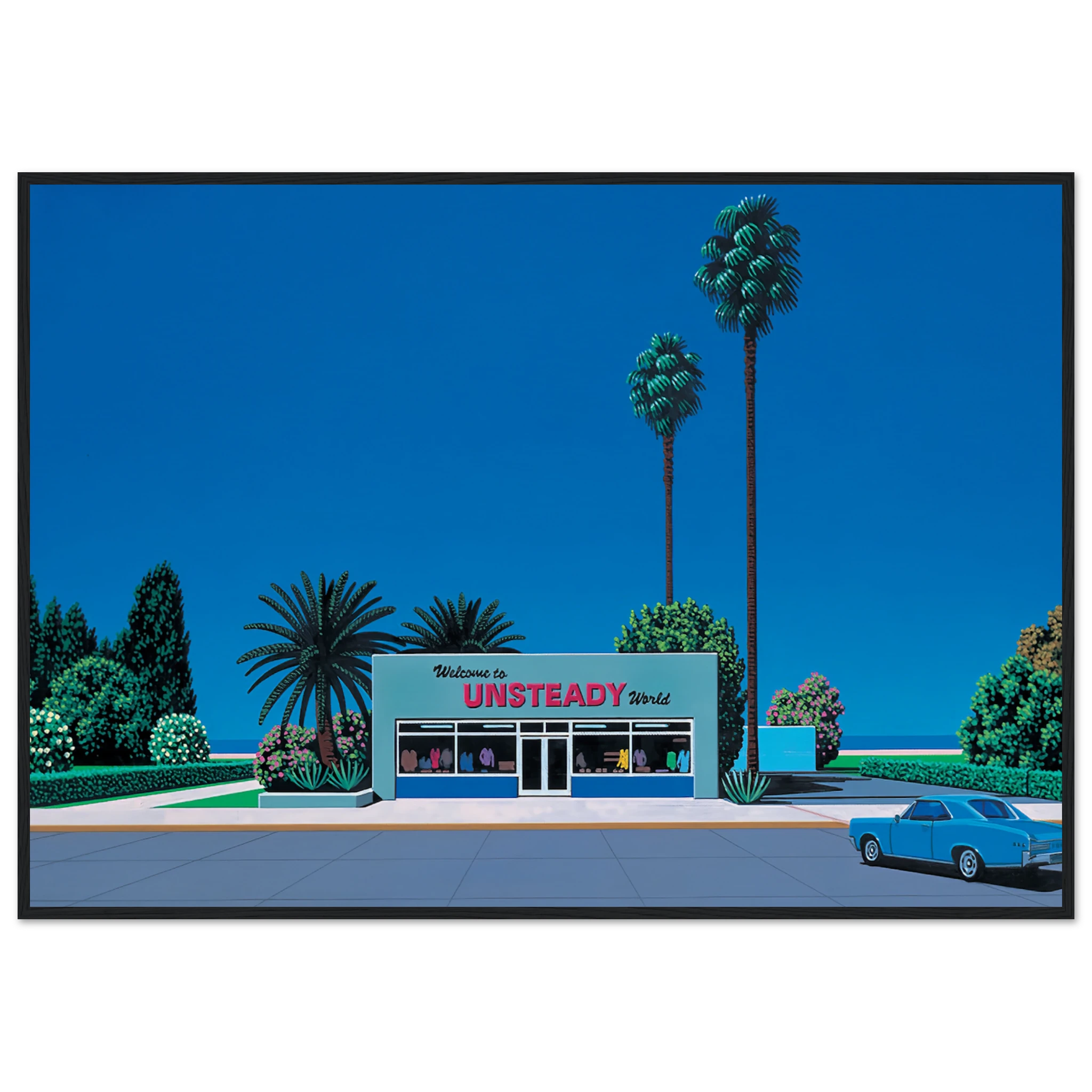 Unsteady World Framed Poster | Hiroshi Nagai Framed Prints Wall Art | Hiroshi Nagai Prints