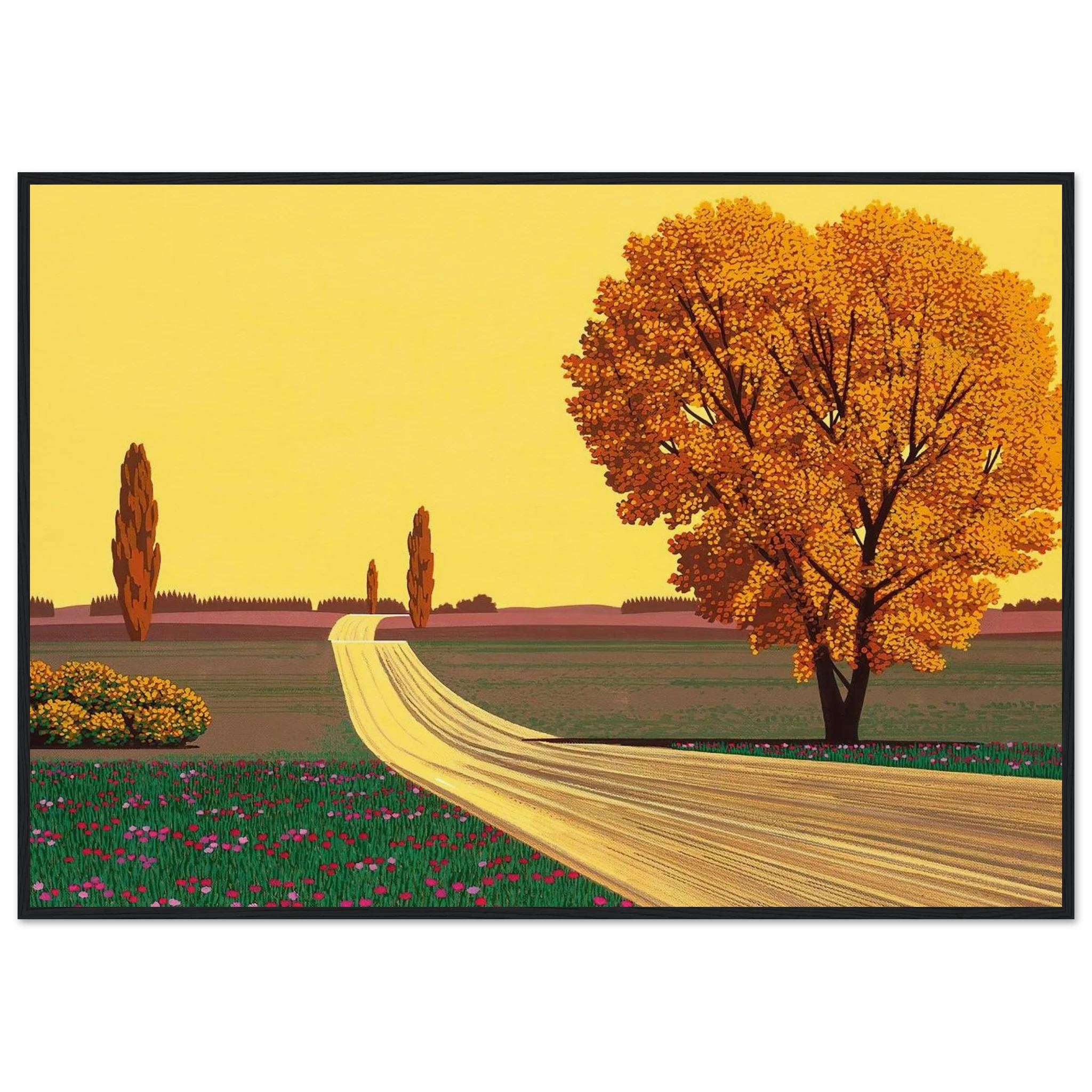 Autumn Framed Poster | Hiroshi Nagai Framed Prints Wall Art | Hiroshi Nagai Prints