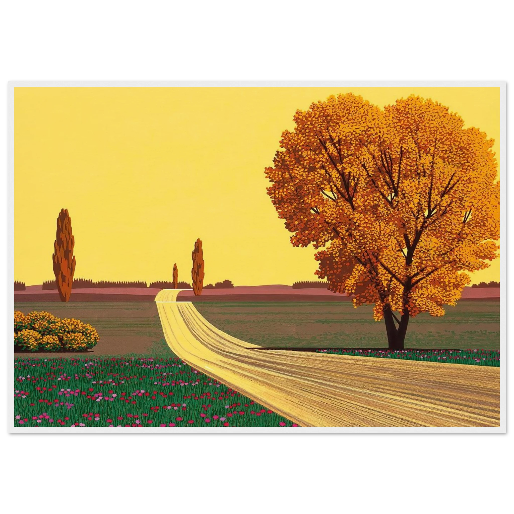 Autumn Framed Poster | Hiroshi Nagai Framed Prints Wall Art | Hiroshi Nagai Prints