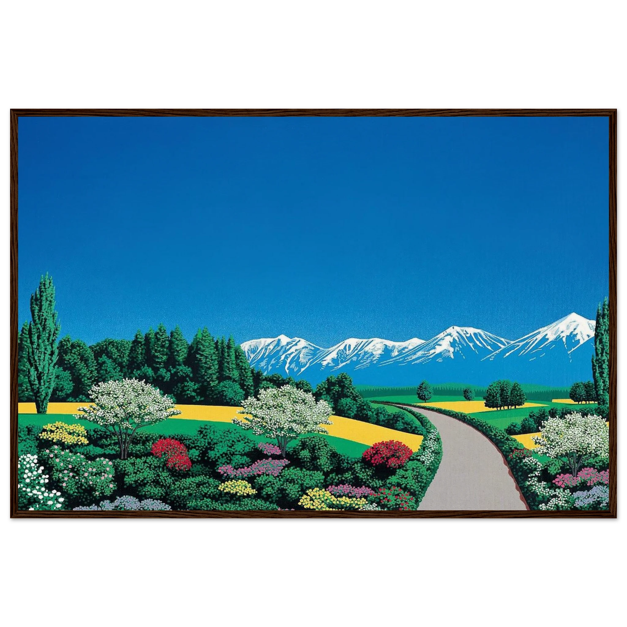 Elv Alps Framed Poster | Hiroshi Nagai Framed Prints Wall Art | Hiroshi Nagai Prints