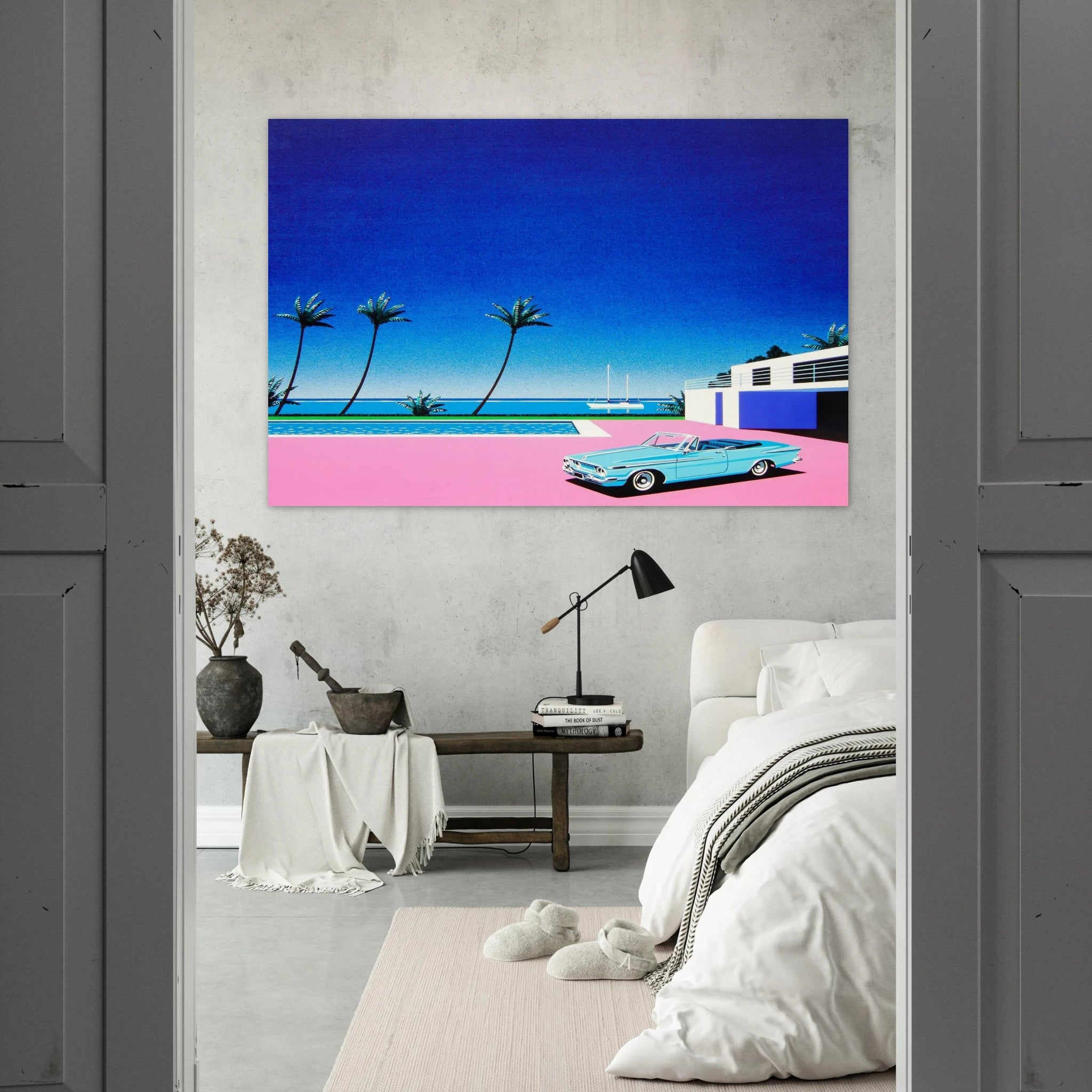 Pink Driveway Poster | Hiroshi Nagai Poster | Hiroshi Nagai Prints