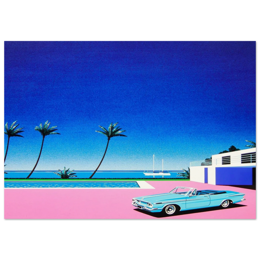 Pink Driveway Poster | Hiroshi Nagai Poster | Hiroshi Nagai Prints