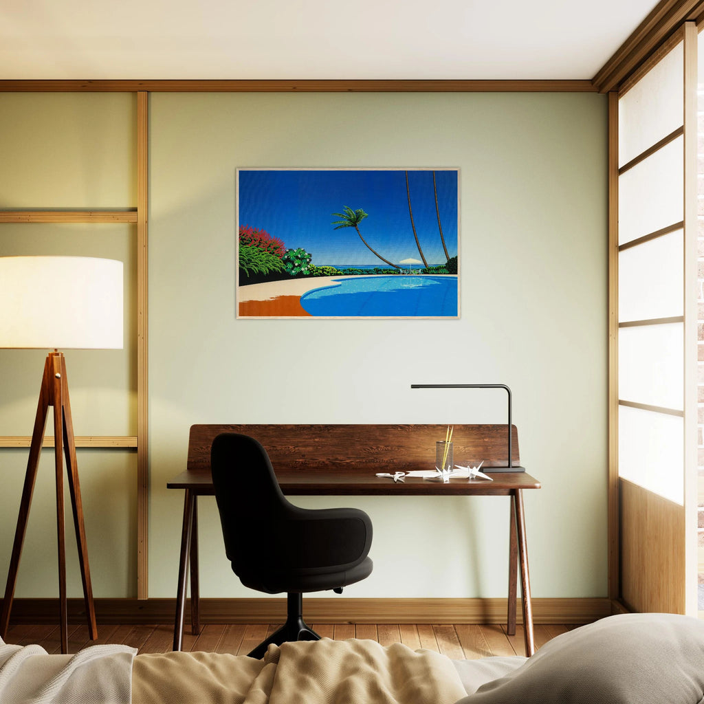 Shade of Palm Grove II Framed Poster | Hiroshi Nagai Framed Prints Wall Art | Hiroshi Nagai Prints