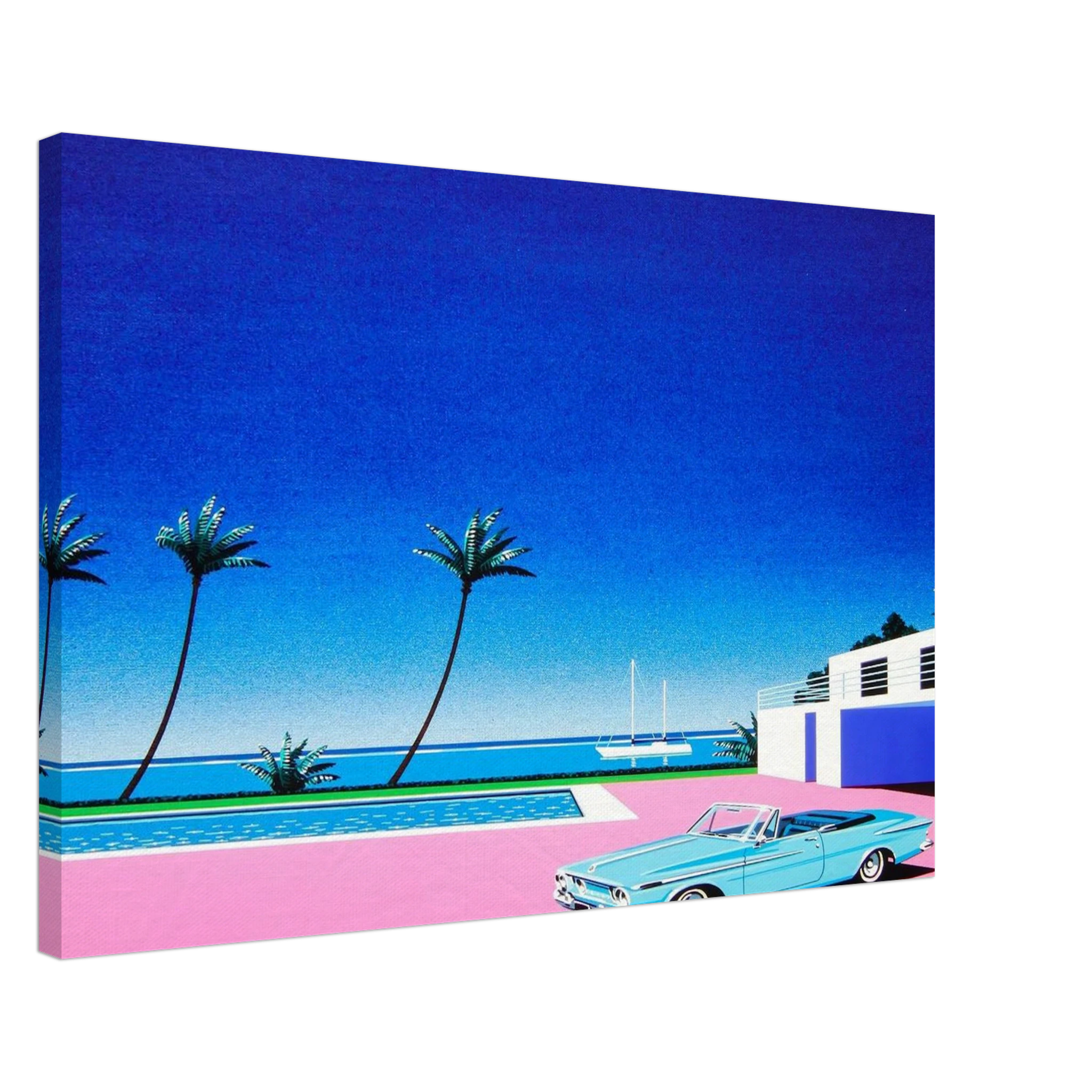 Pink Driveway Canvas | Hiroshi Nagai Canvas | Hiroshi Nagai Prints
