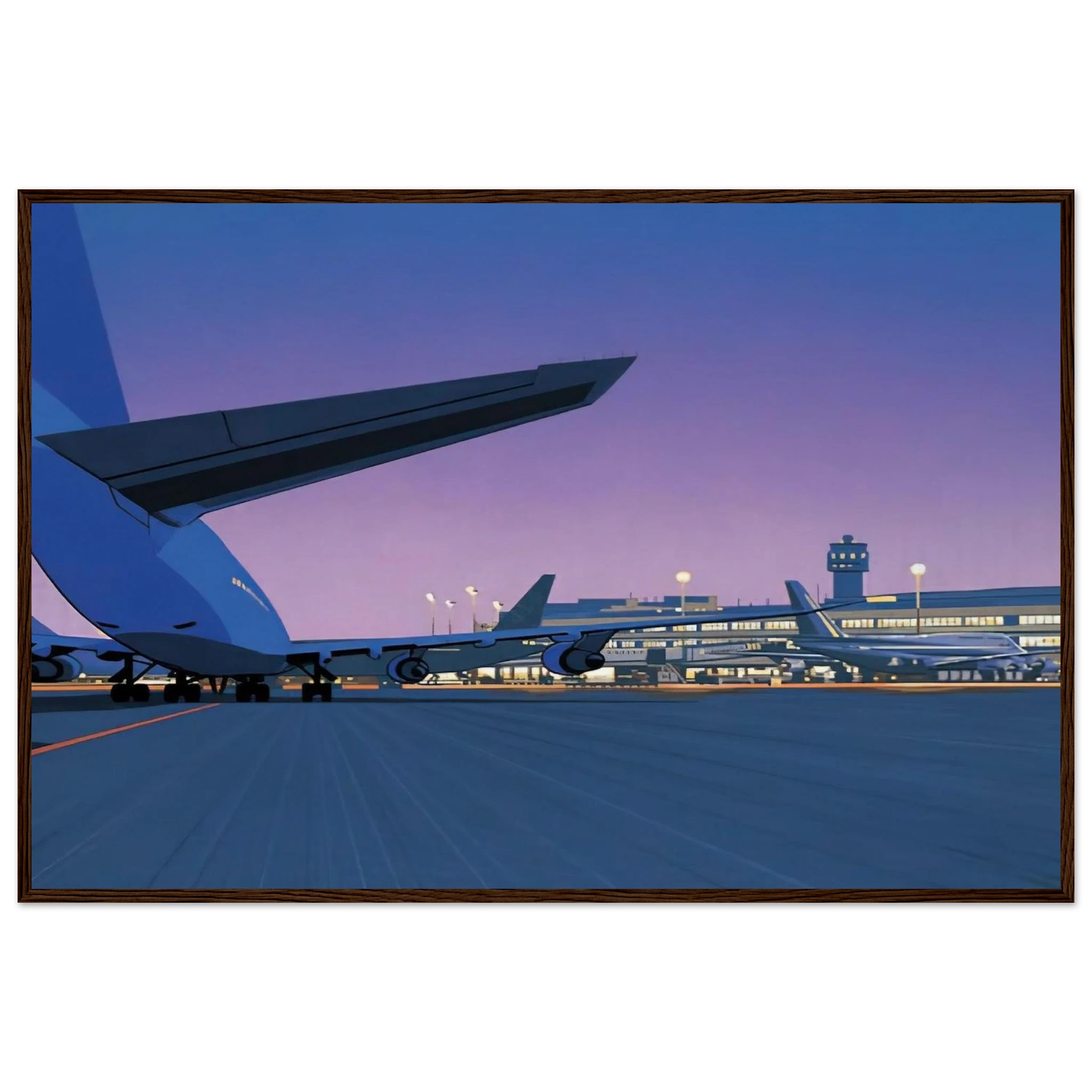 Taxiway Framed Poster | Hiroshi Nagai Framed Prints Wall Art | Hiroshi Nagai Prints