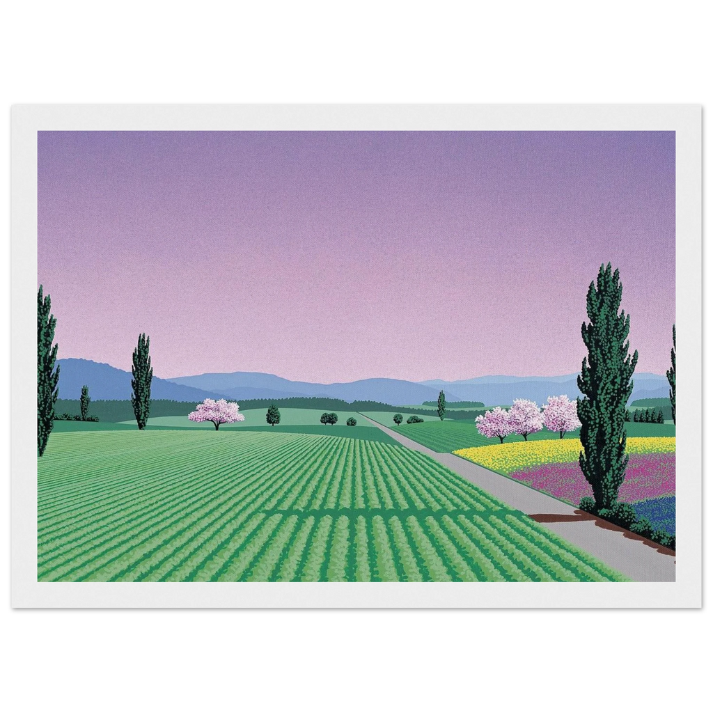 Farmlands Framed Poster | Hiroshi Nagai Framed Prints Wall Art | Hiroshi Nagai Prints