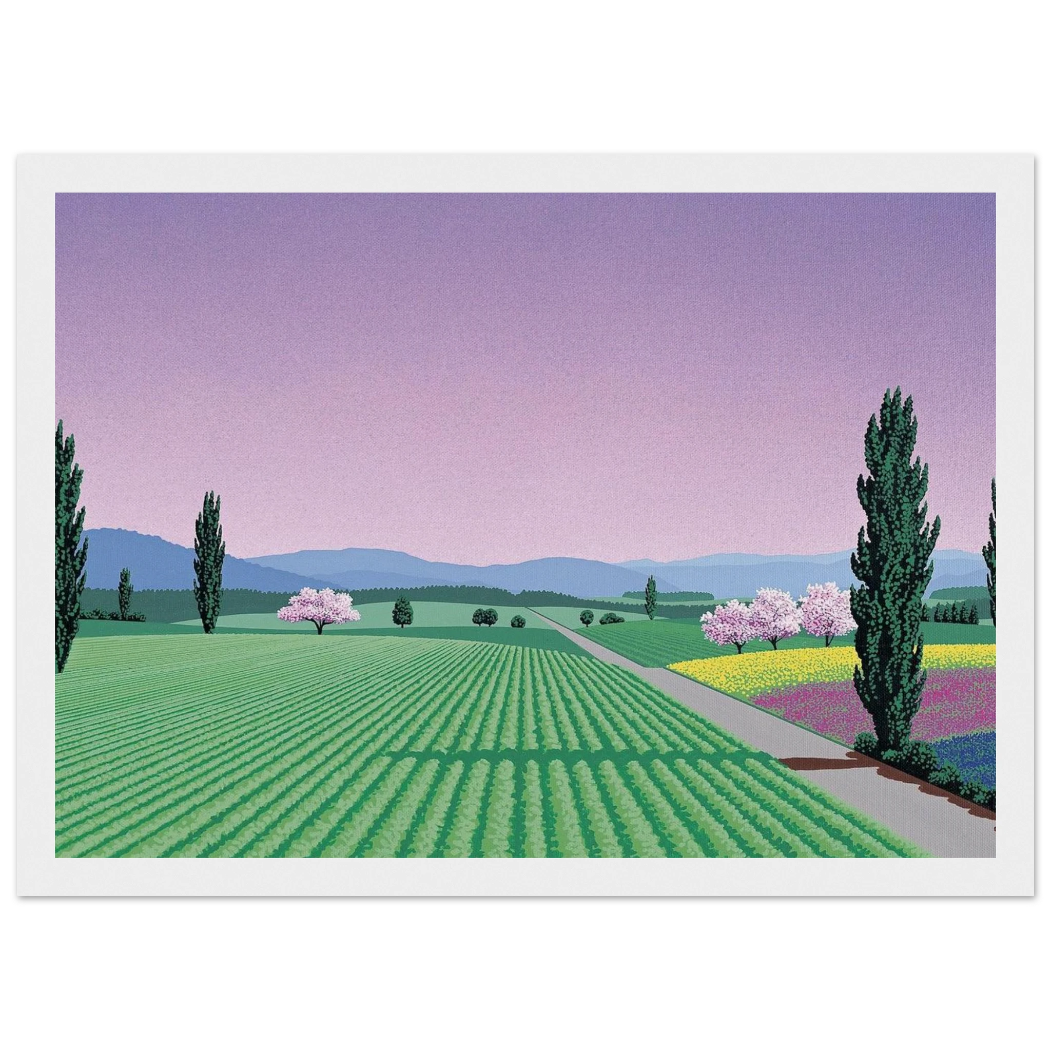 Farmlands Framed Poster | Hiroshi Nagai Framed Prints Wall Art | Hiroshi Nagai Prints