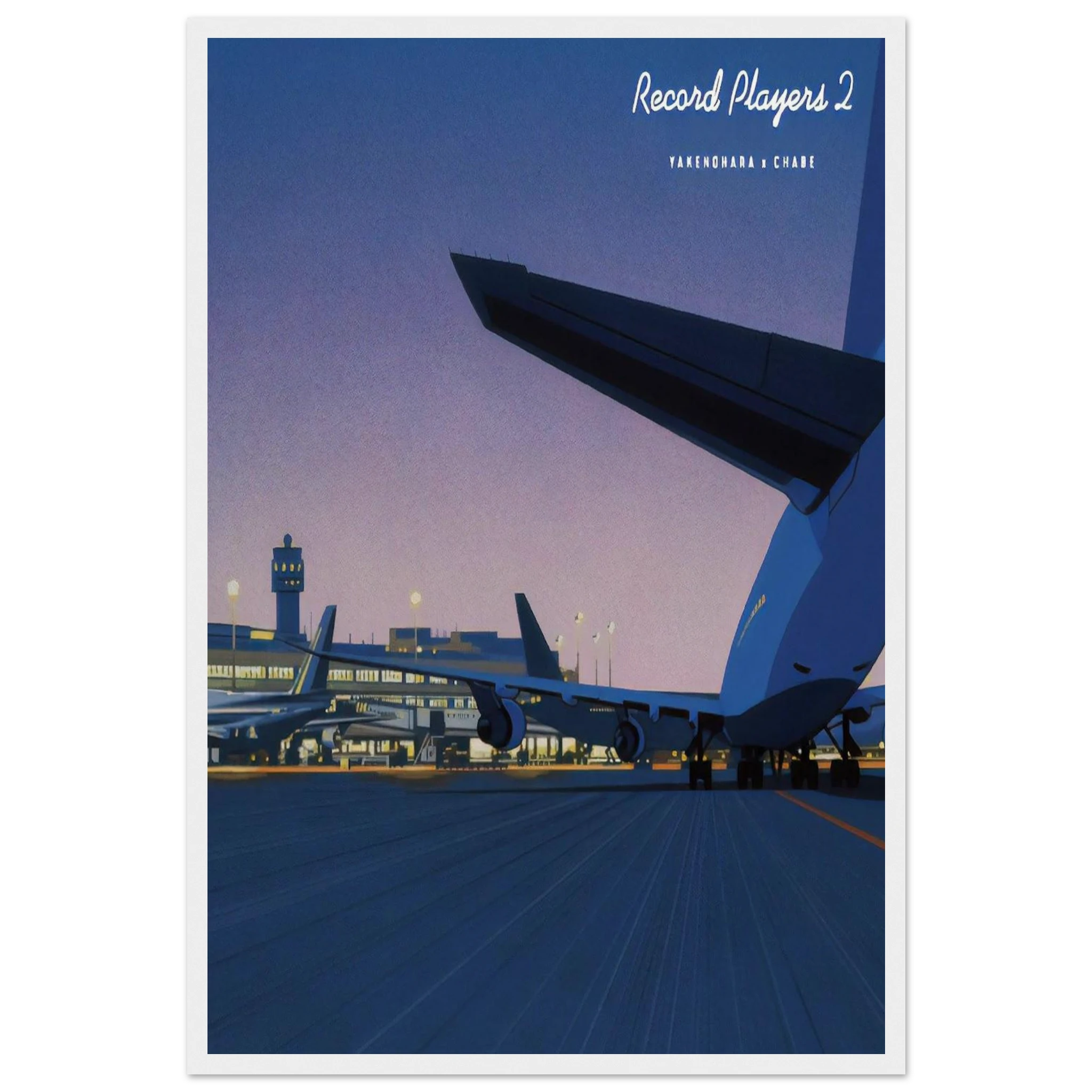 Taxiway Framed Poster | Hiroshi Nagai Framed Prints Wall Art | Hiroshi Nagai Prints