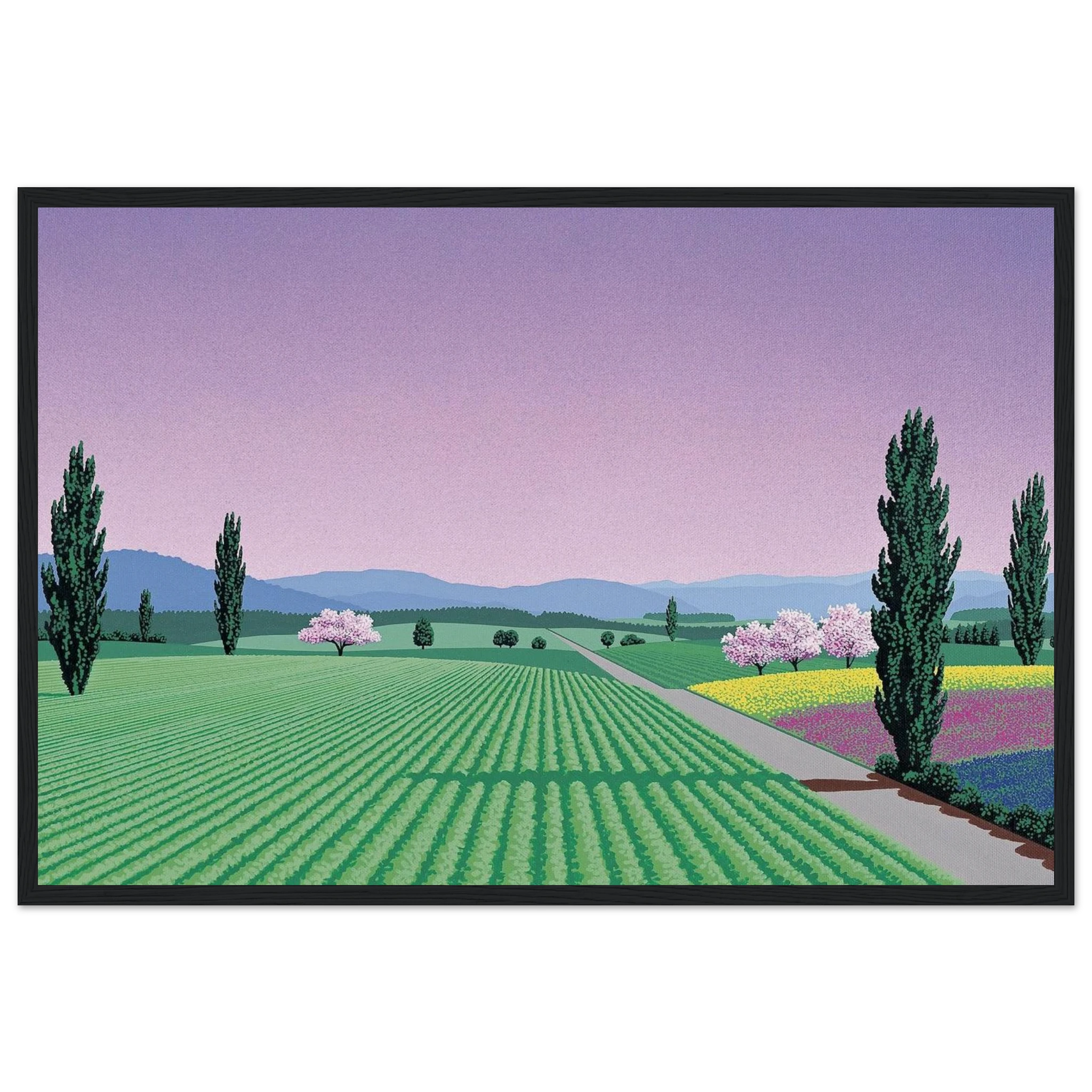 Farmlands Framed Poster | Hiroshi Nagai Framed Prints Wall Art | Hiroshi Nagai Prints