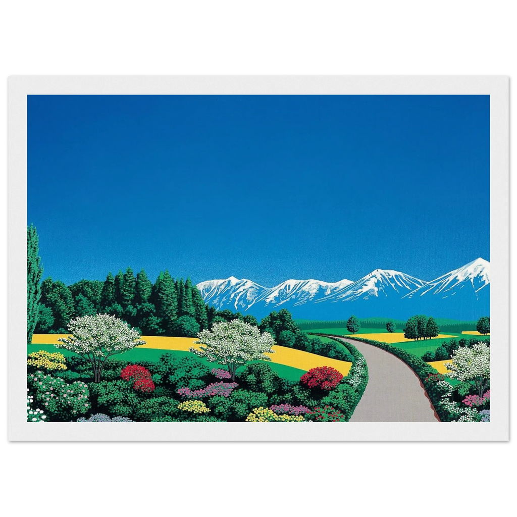 Elv Alps Framed Poster | Hiroshi Nagai Framed Prints Wall Art | Hiroshi Nagai Prints