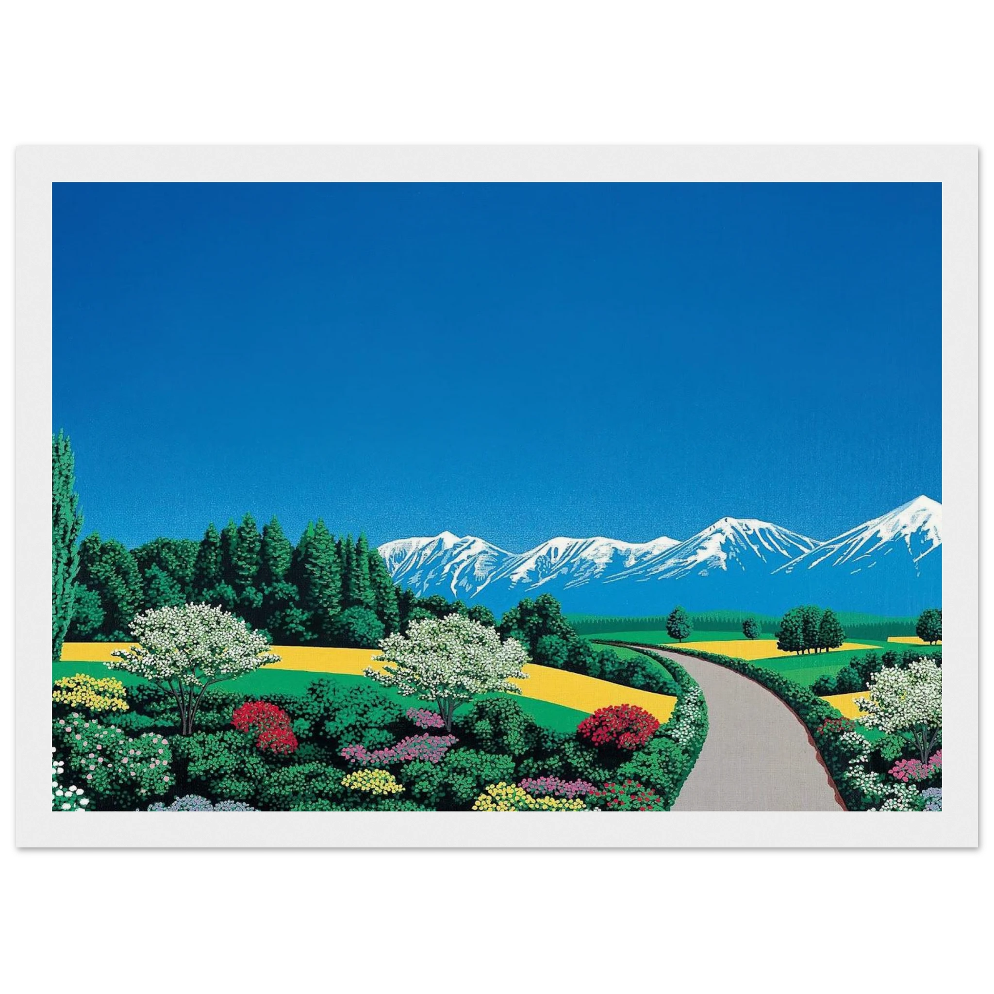 Elv Alps Framed Poster | Hiroshi Nagai Framed Prints Wall Art | Hiroshi Nagai Prints