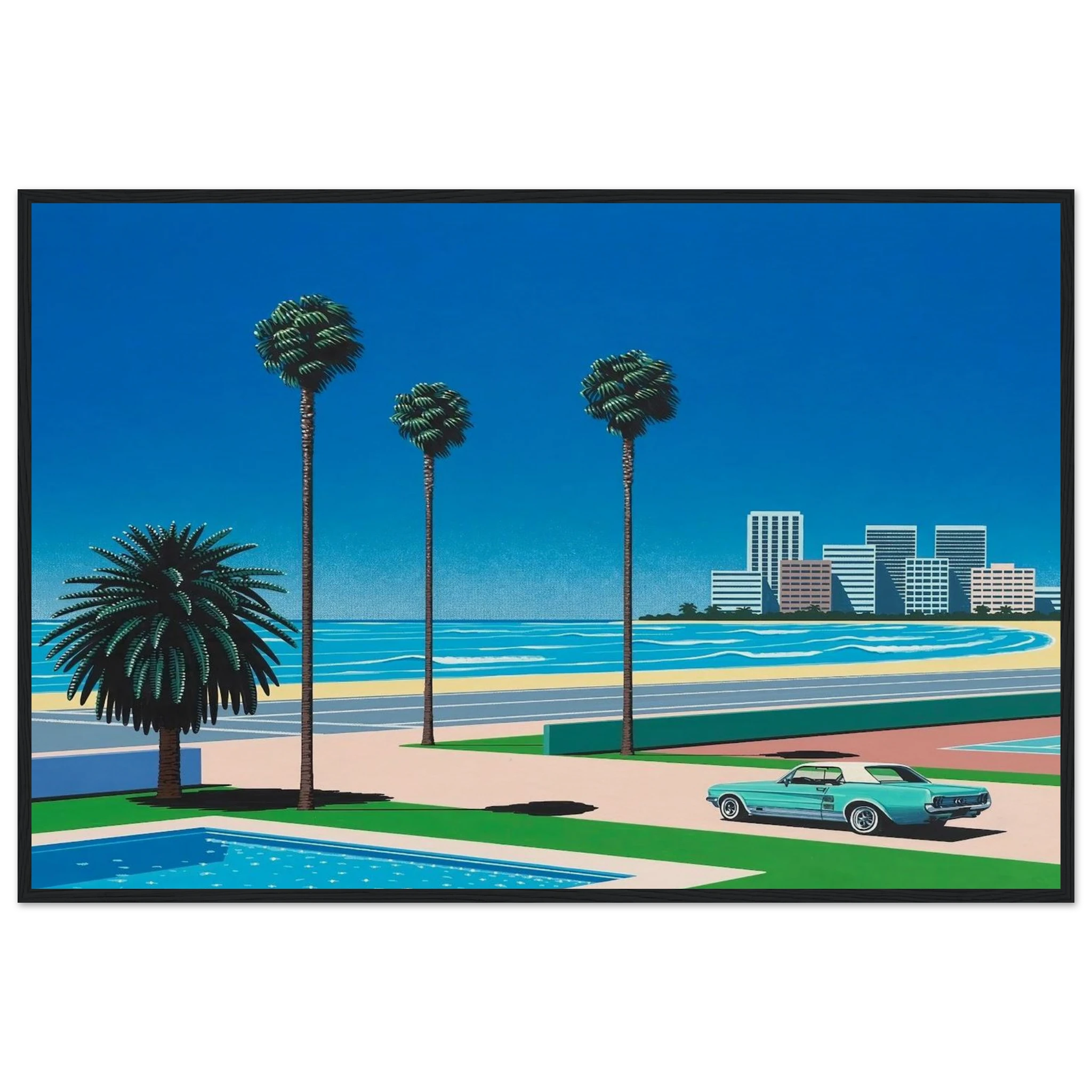 Sunshine Reggae Framed Poster | Hiroshi Nagai Framed Prints Wall Art | Hiroshi Nagai Prints
