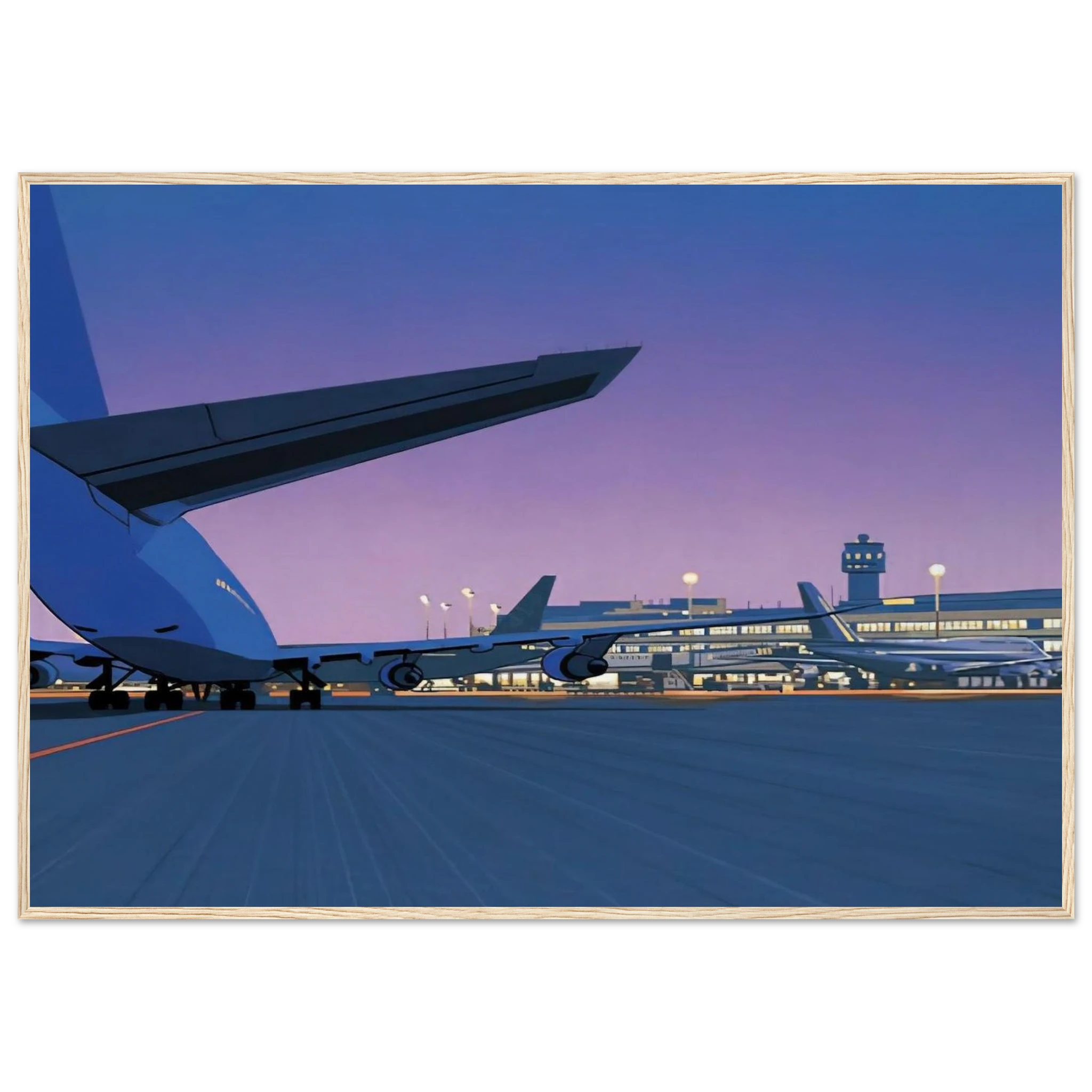 Taxiway Framed Poster | Hiroshi Nagai Framed Prints Wall Art | Hiroshi Nagai Prints