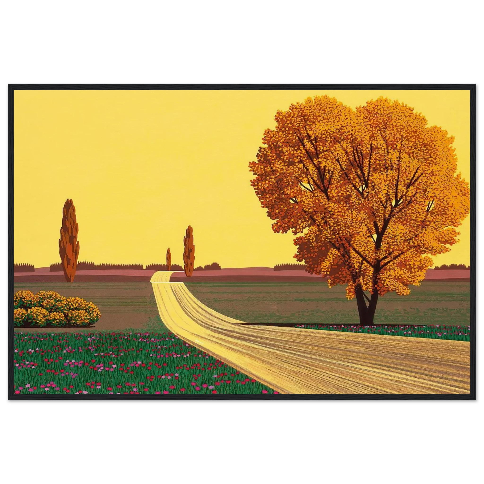 Autumn Framed Poster | Hiroshi Nagai Framed Prints Wall Art | Hiroshi Nagai Prints