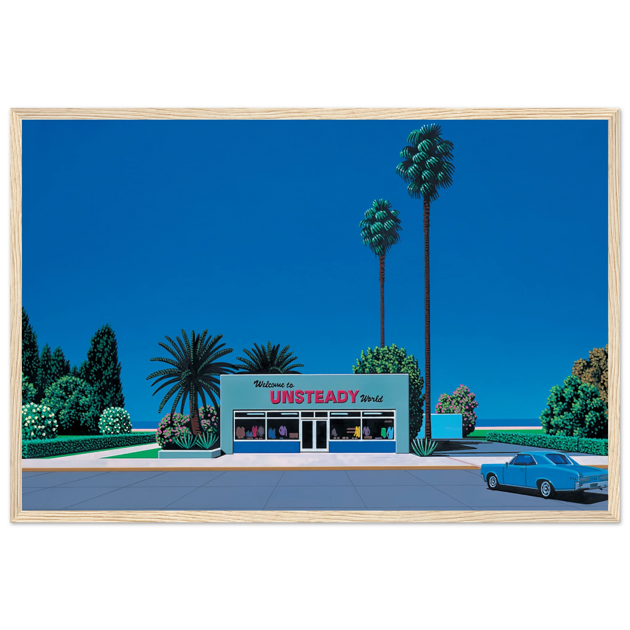 Unsteady World Framed Poster | Hiroshi Nagai Framed Prints Wall Art | Hiroshi Nagai Prints