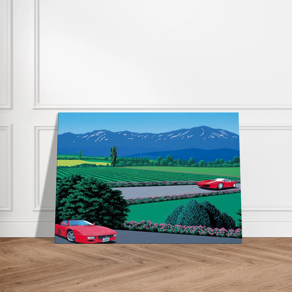 Ferraris traversing the lands Canvas | Hiroshi Nagai Canvas | Hiroshi Nagai Prints
