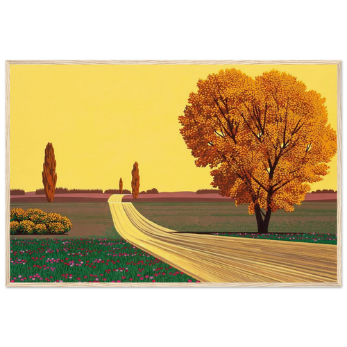 Autumn Framed Poster | Hiroshi Nagai Framed Prints Wall Art | Hiroshi Nagai Prints