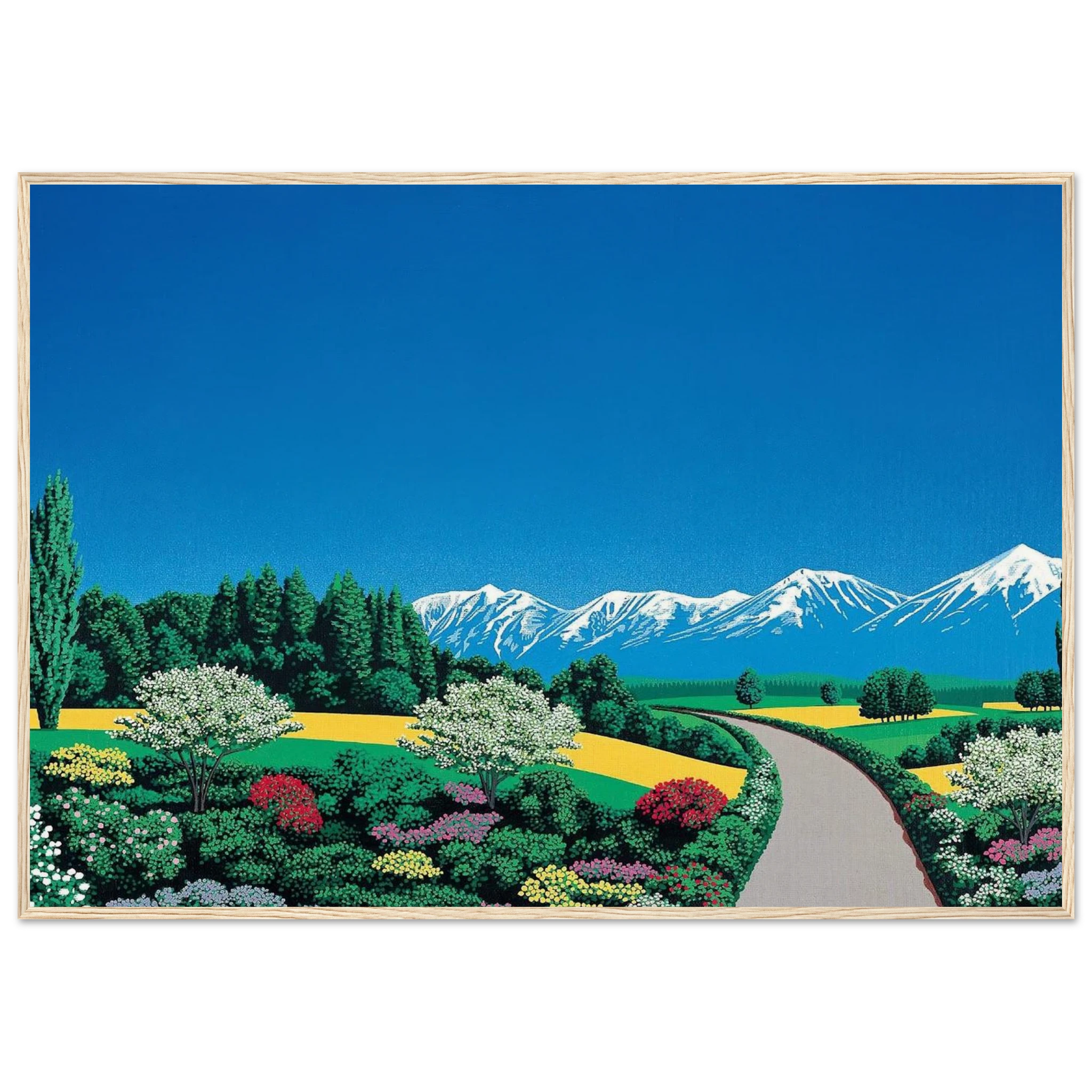 Elv Alps Framed Poster | Hiroshi Nagai Framed Prints Wall Art | Hiroshi Nagai Prints