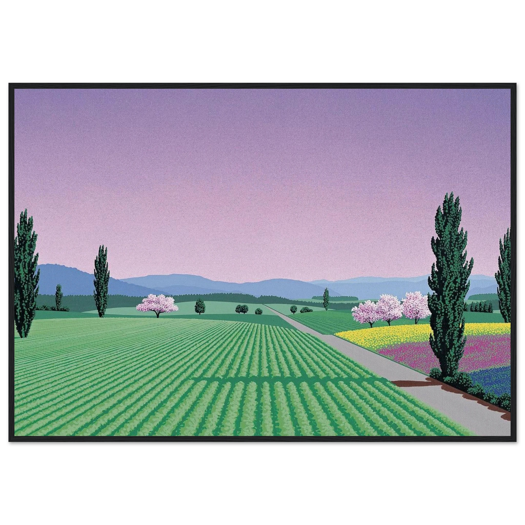 Farmlands Framed Poster | Hiroshi Nagai Framed Prints Wall Art | Hiroshi Nagai Prints