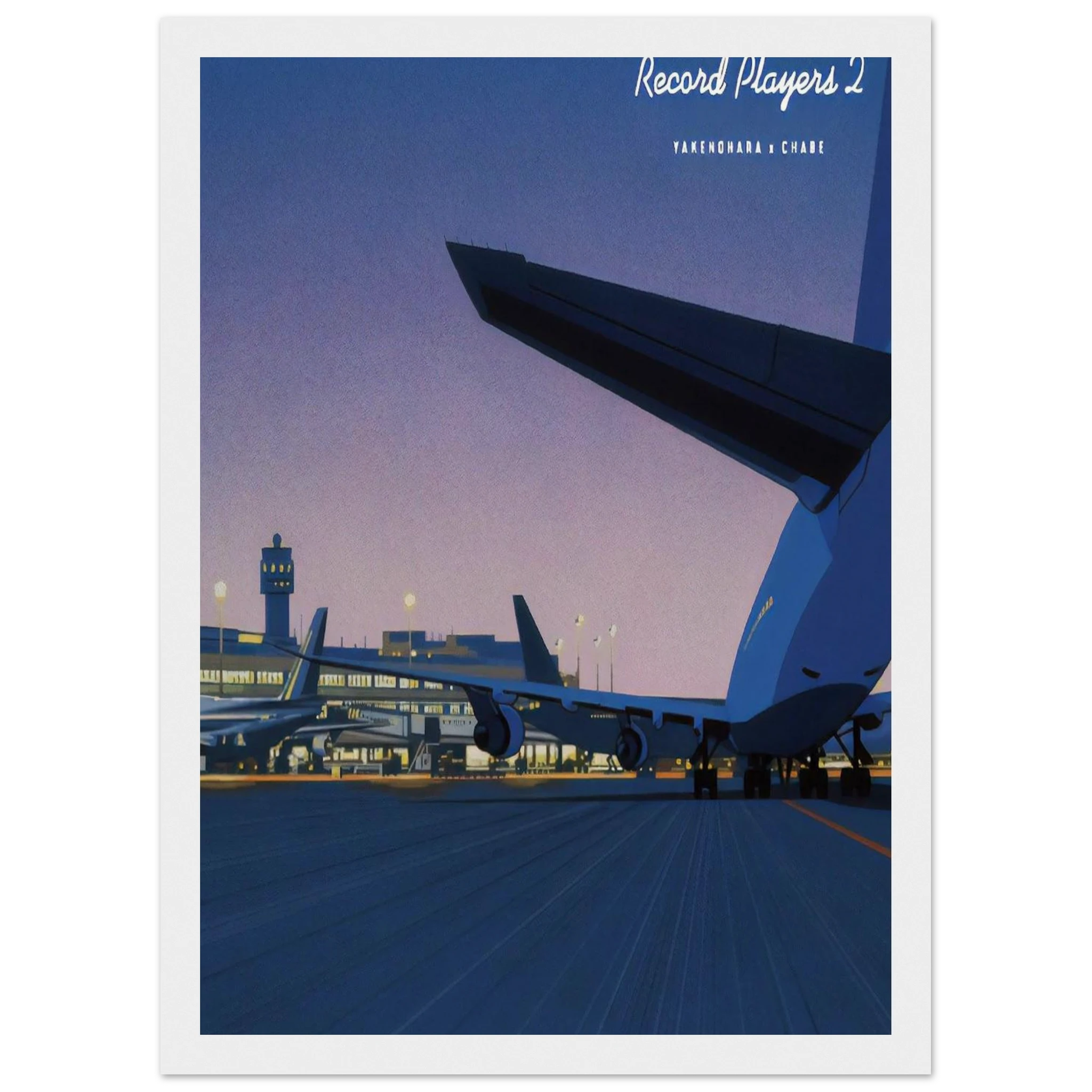 Taxiway Framed Poster | Hiroshi Nagai Framed Prints Wall Art | Hiroshi Nagai Prints