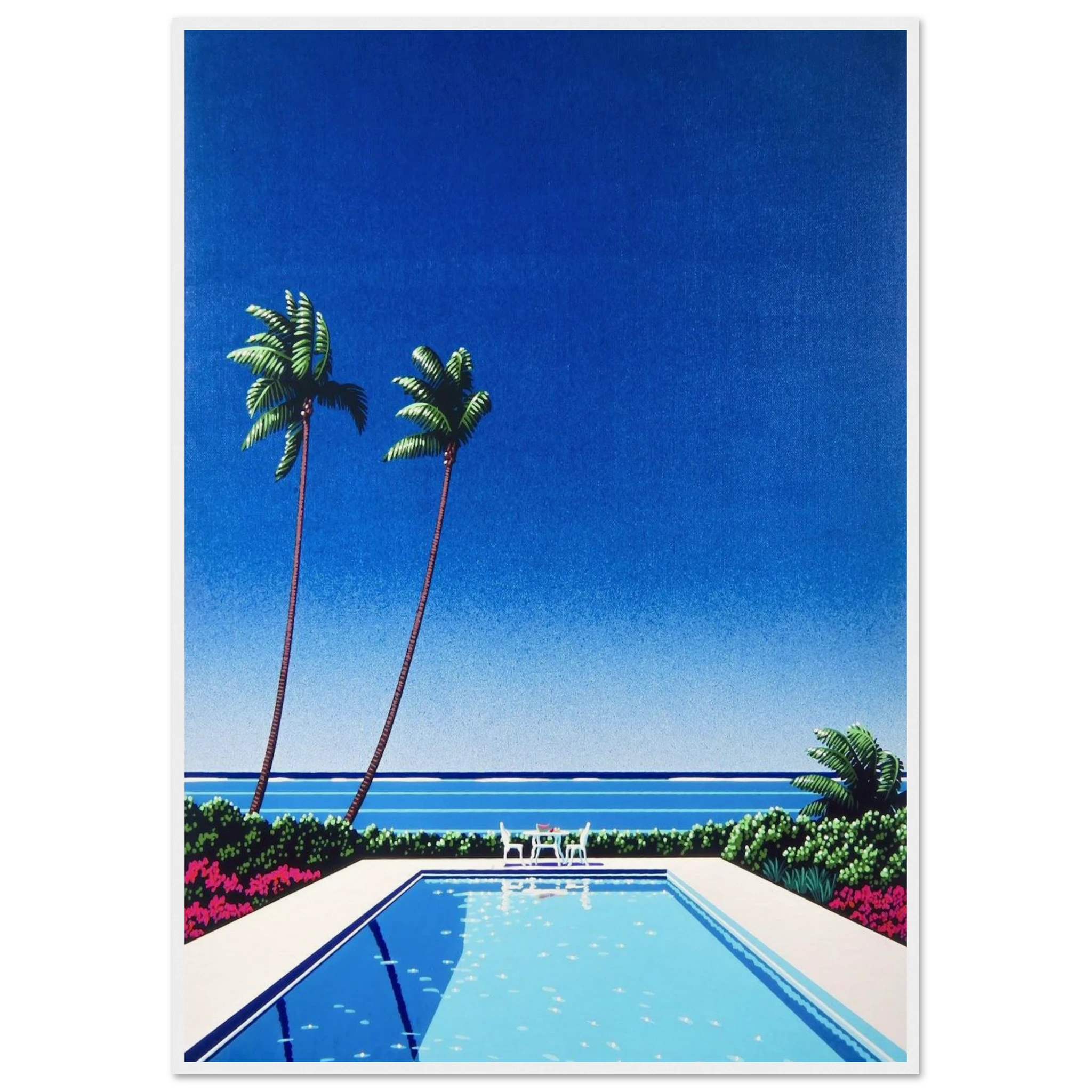 Watermelon Pool Framed Poster | Hiroshi Nagai Framed Prints Wall Art | Hiroshi Nagai Prints