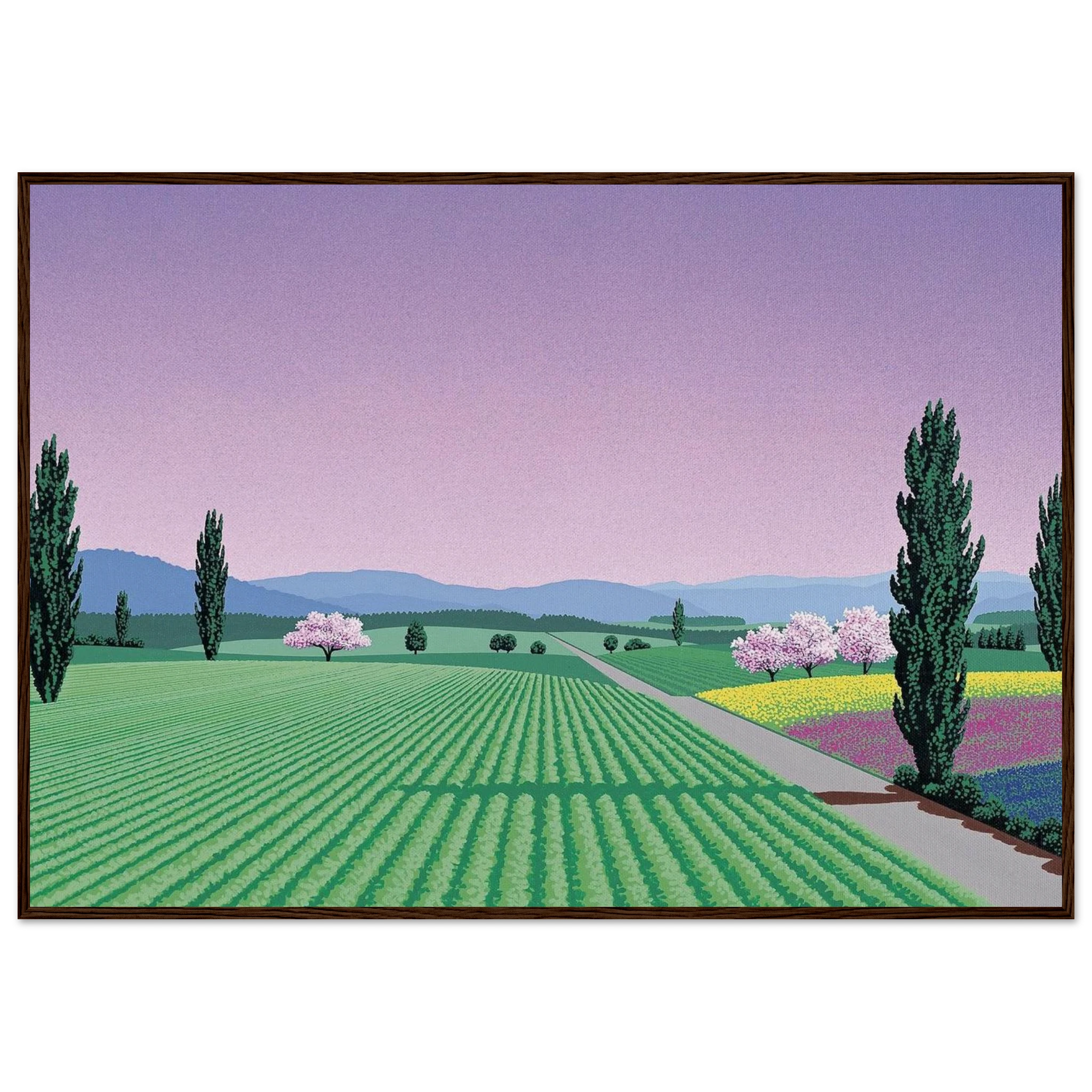 Farmlands Framed Poster | Hiroshi Nagai Framed Prints Wall Art | Hiroshi Nagai Prints
