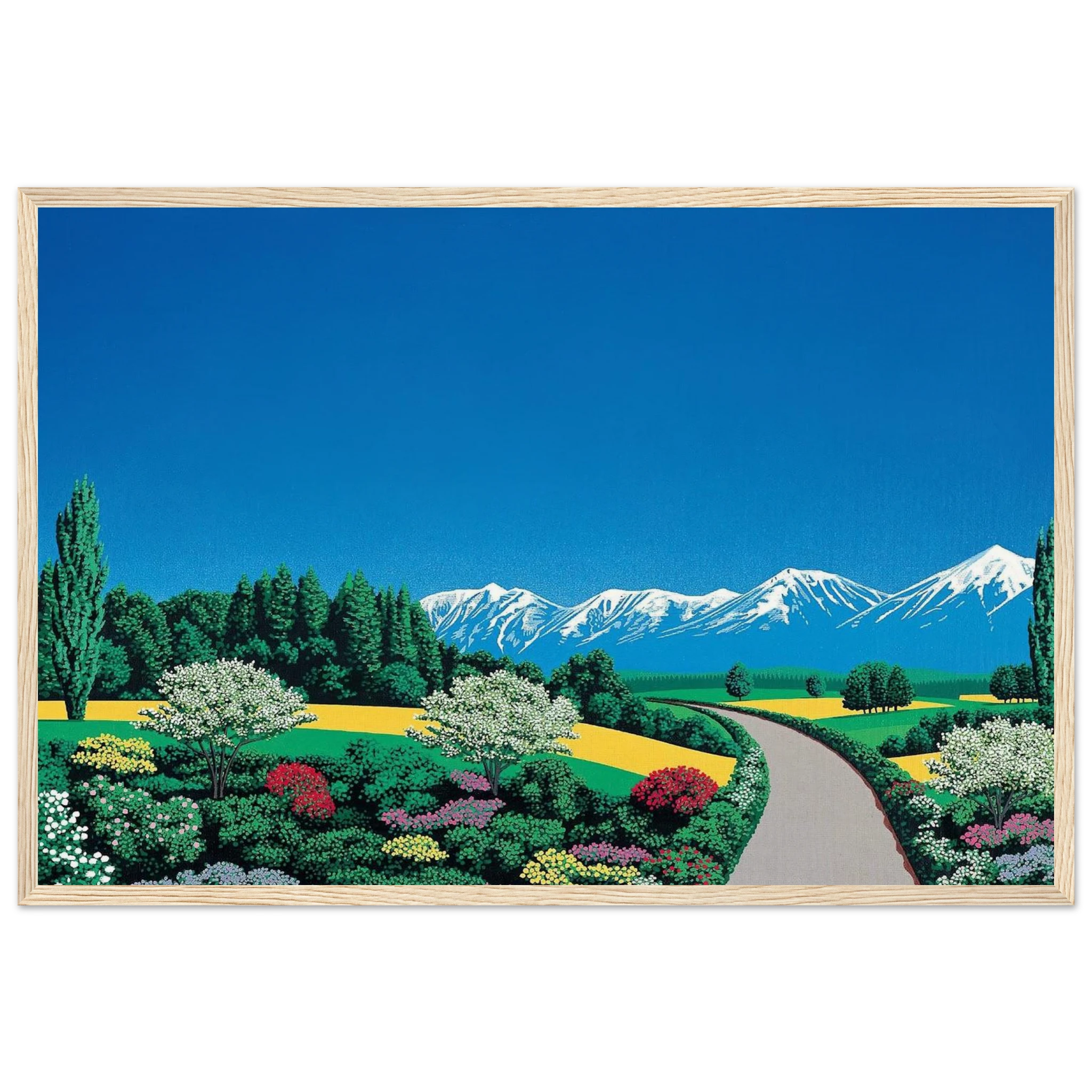 Elv Alps Framed Poster | Hiroshi Nagai Framed Prints Wall Art | Hiroshi Nagai Prints