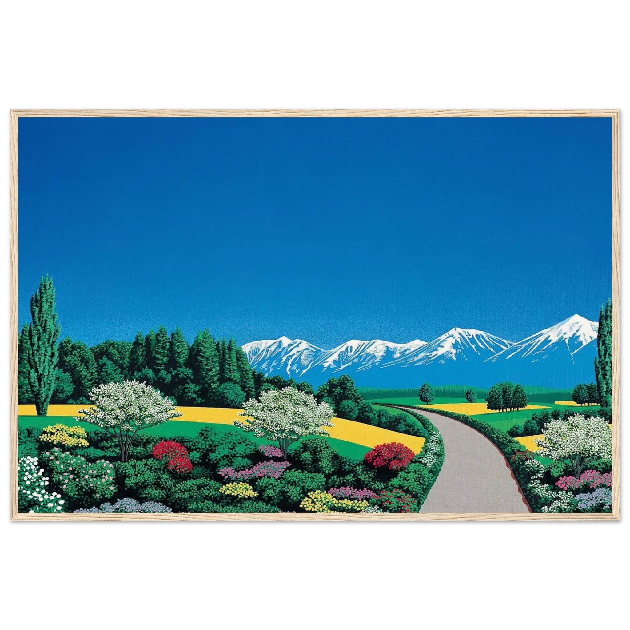 Elv Alps Framed Poster | Hiroshi Nagai Framed Prints Wall Art | Hiroshi Nagai Prints