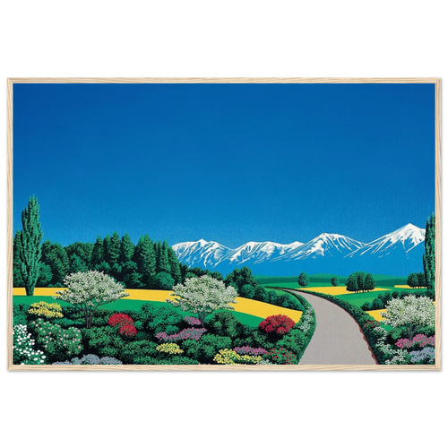 Elv Alps Framed Poster | Hiroshi Nagai Framed Prints Wall Art | Hiroshi Nagai Prints