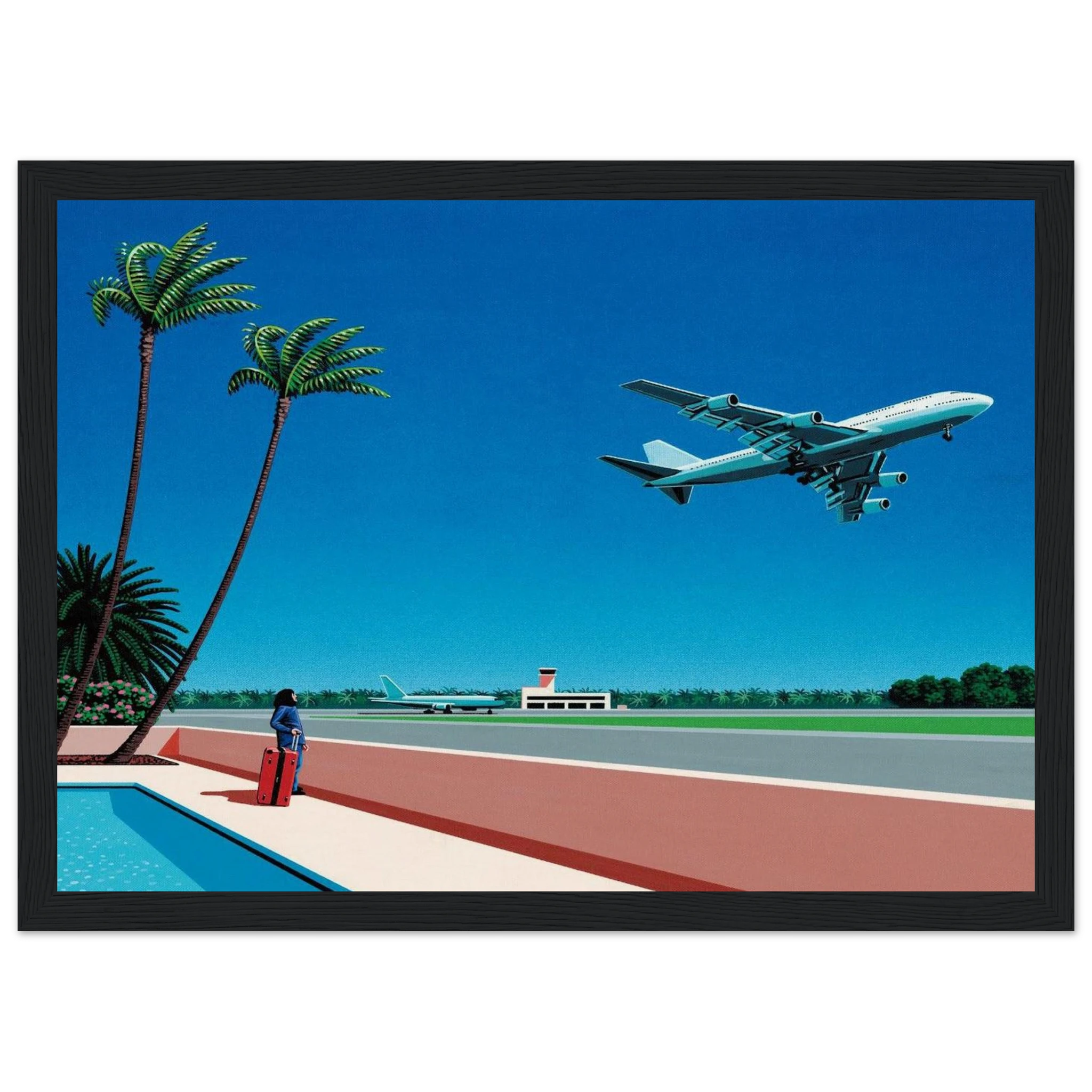 Finest B-R-E-E-Z-E Takeoff Framed Poster | Hiroshi Nagai Framed Prints Wall Art | Hiroshi Nagai Prints